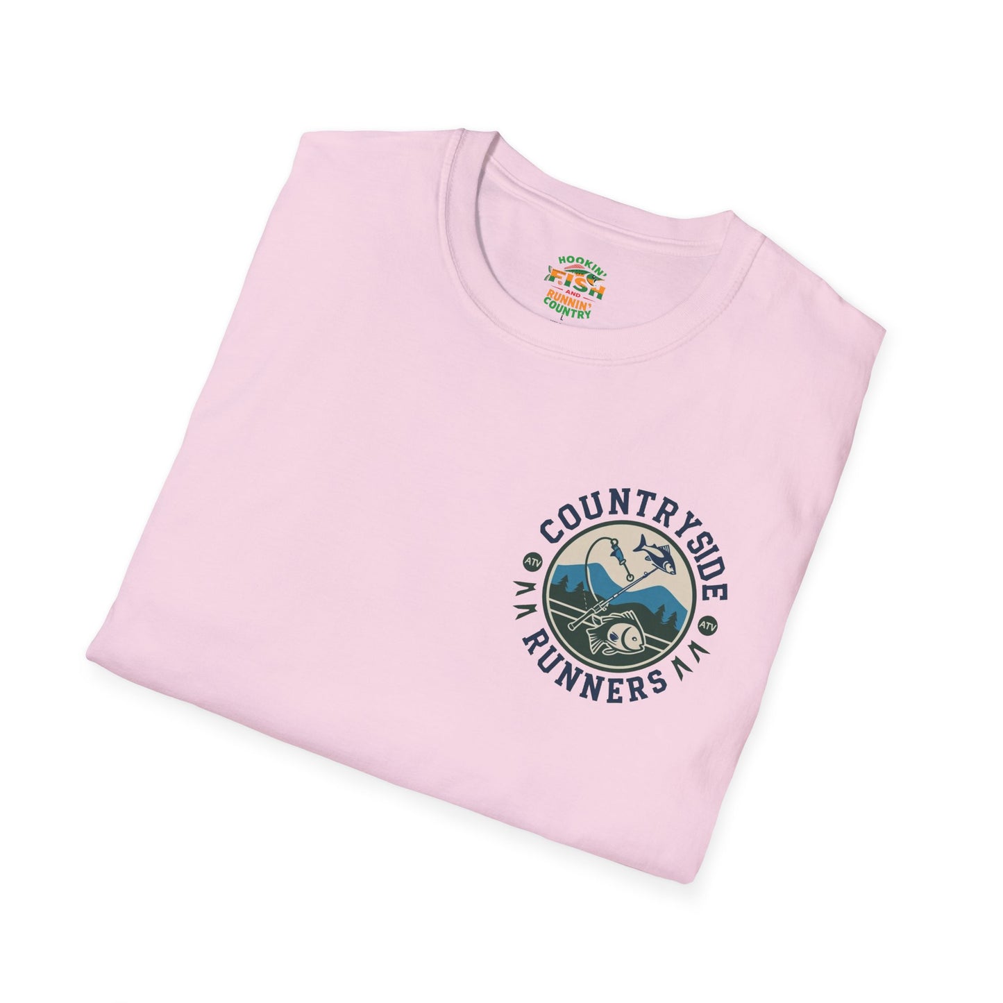 Hooked- Countryside Fishing T-Shirt rods and country
