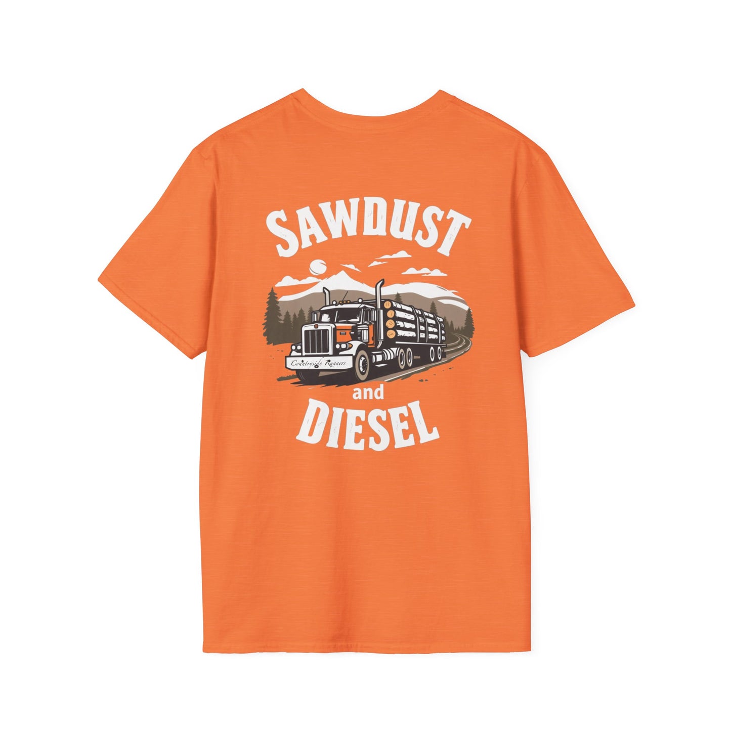 Sawdust and Diesel blue collar built T-Shirt