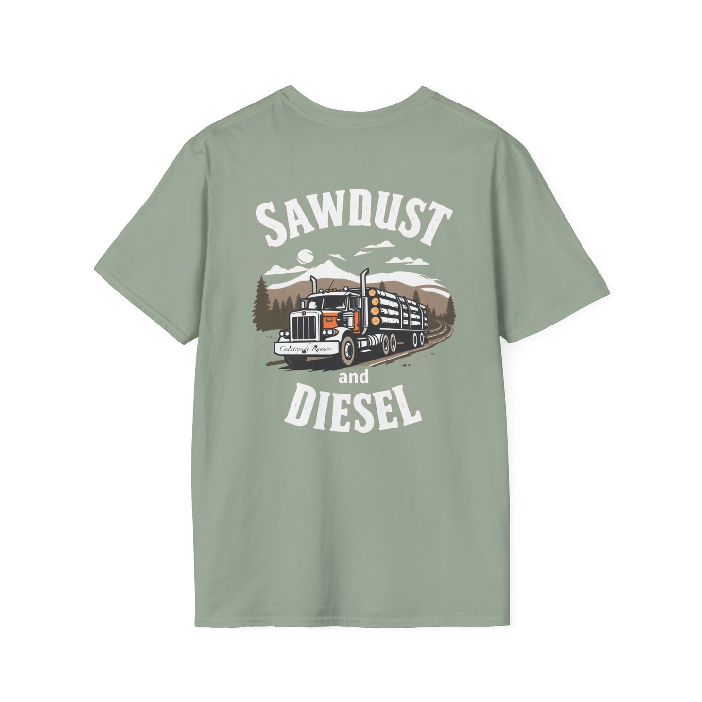 Sawdust and Diesel blue collar built T-Shirt