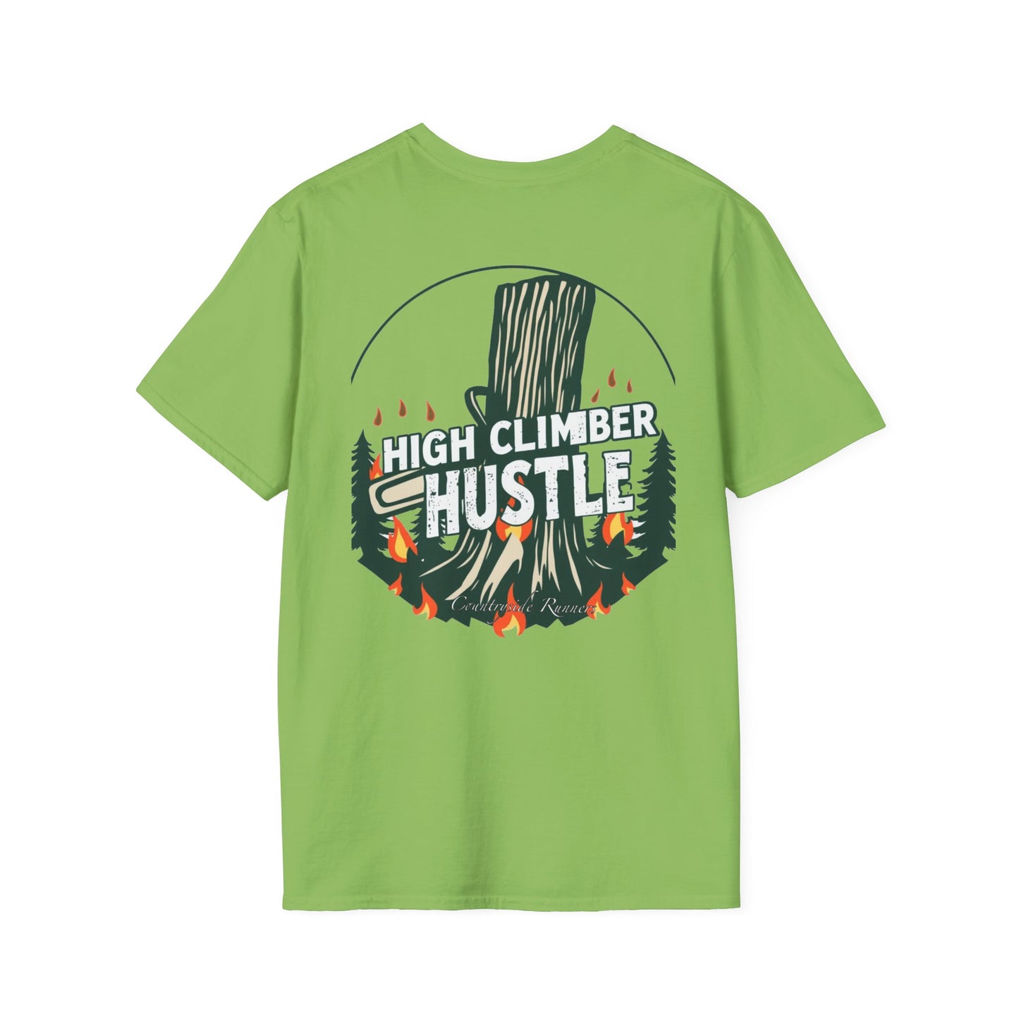 High climber hustle blue collar built Unisex T-Shirt - Blue Collar Countryside Runners Merch