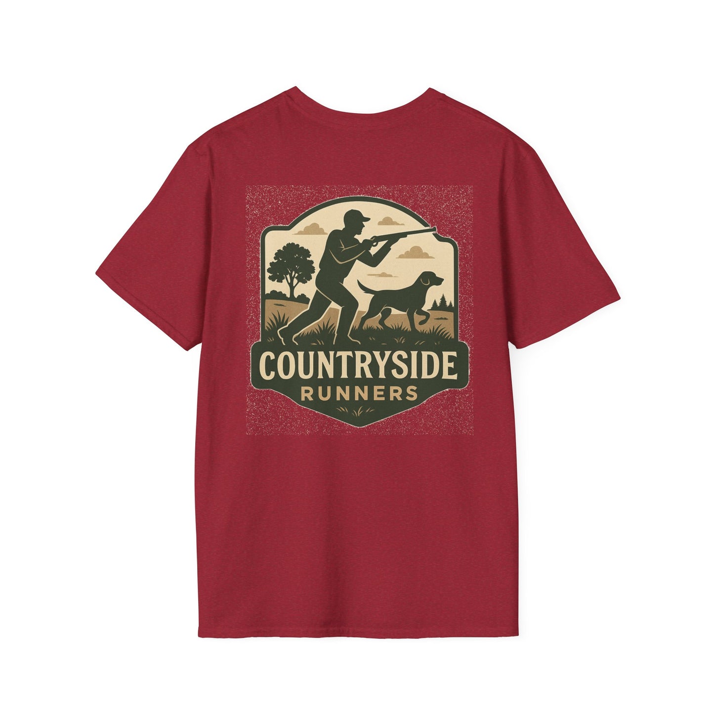 Countryside Runners Unisex Softstyle T-Shirt, Casual Outdoor Tee, Gift for Nature Lovers, Hunting Apparel, Cool Vintage Design