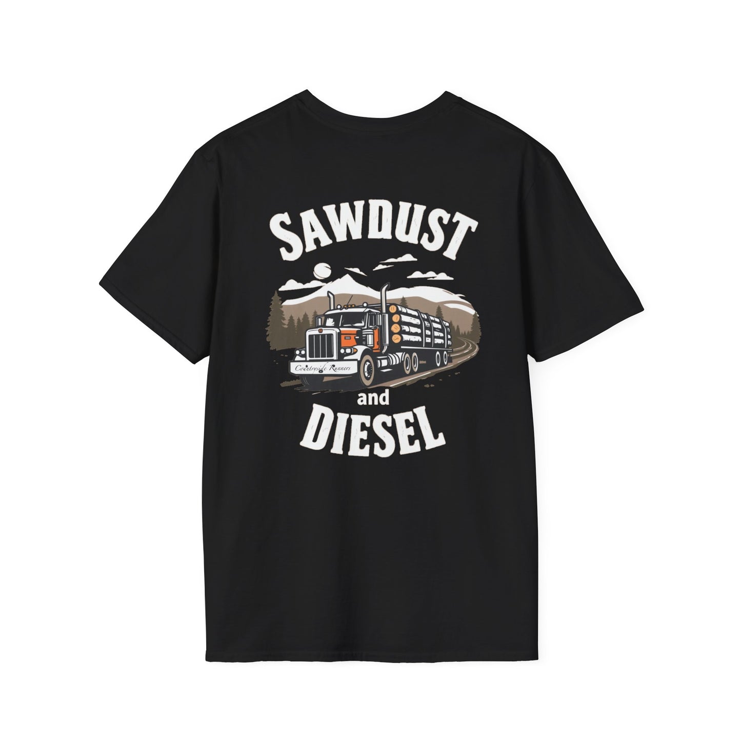Sawdust and Diesel blue collar built T-Shirt