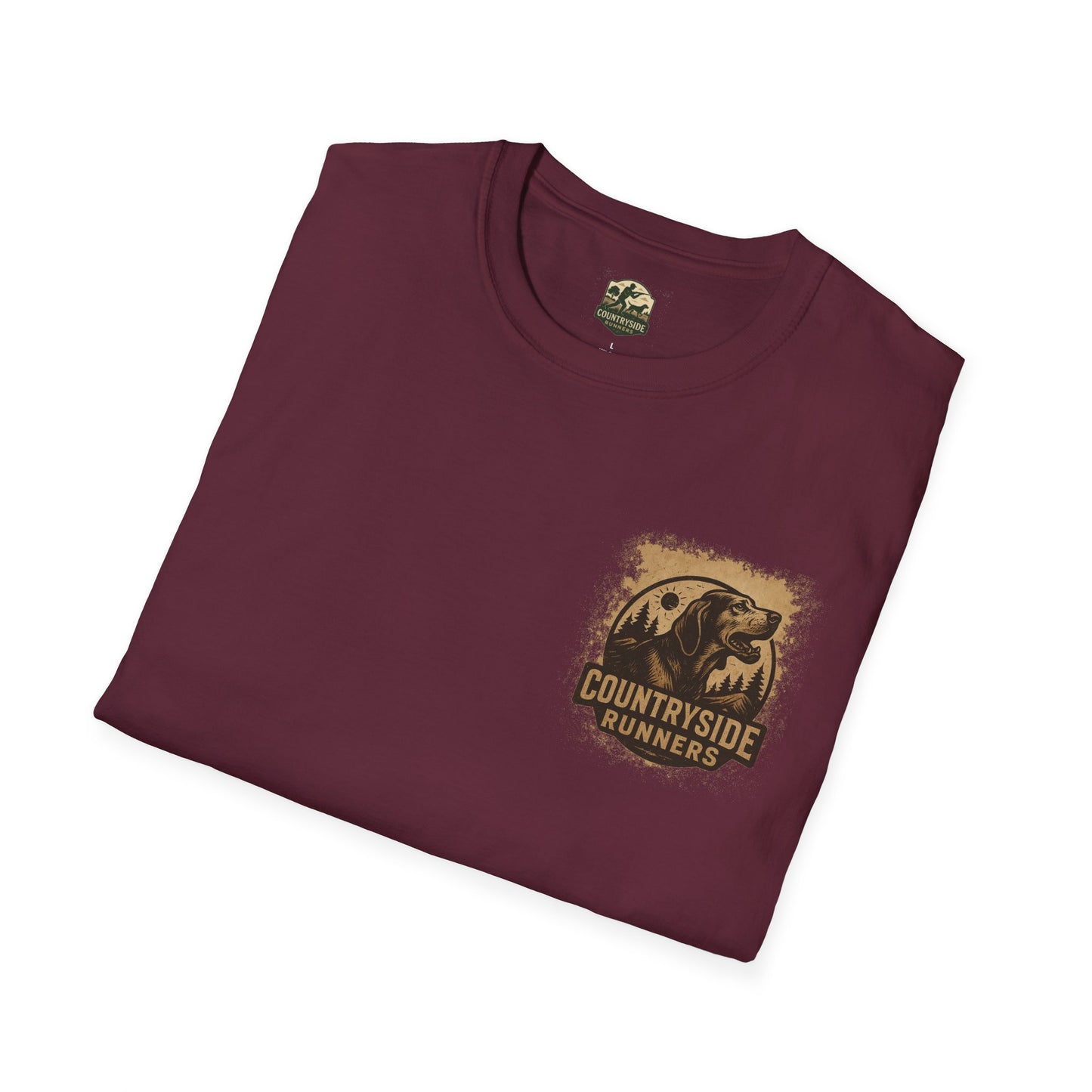 Countryside Runners Unisex Softstyle T-Shirt, Casual Outdoor Tee, Gift for Nature Lovers, Hunting Apparel, Cool Vintage Design