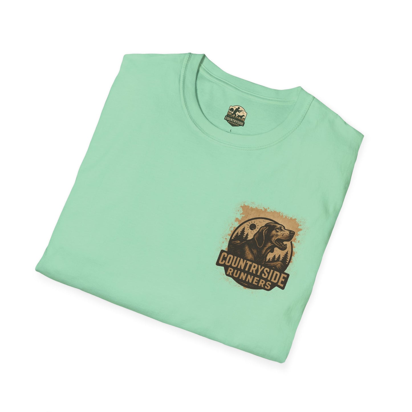 Countryside Runners Unisex Softstyle T-Shirt, Casual Outdoor Tee, Gift for Nature Lovers, Hunting Apparel, Cool Vintage Design
