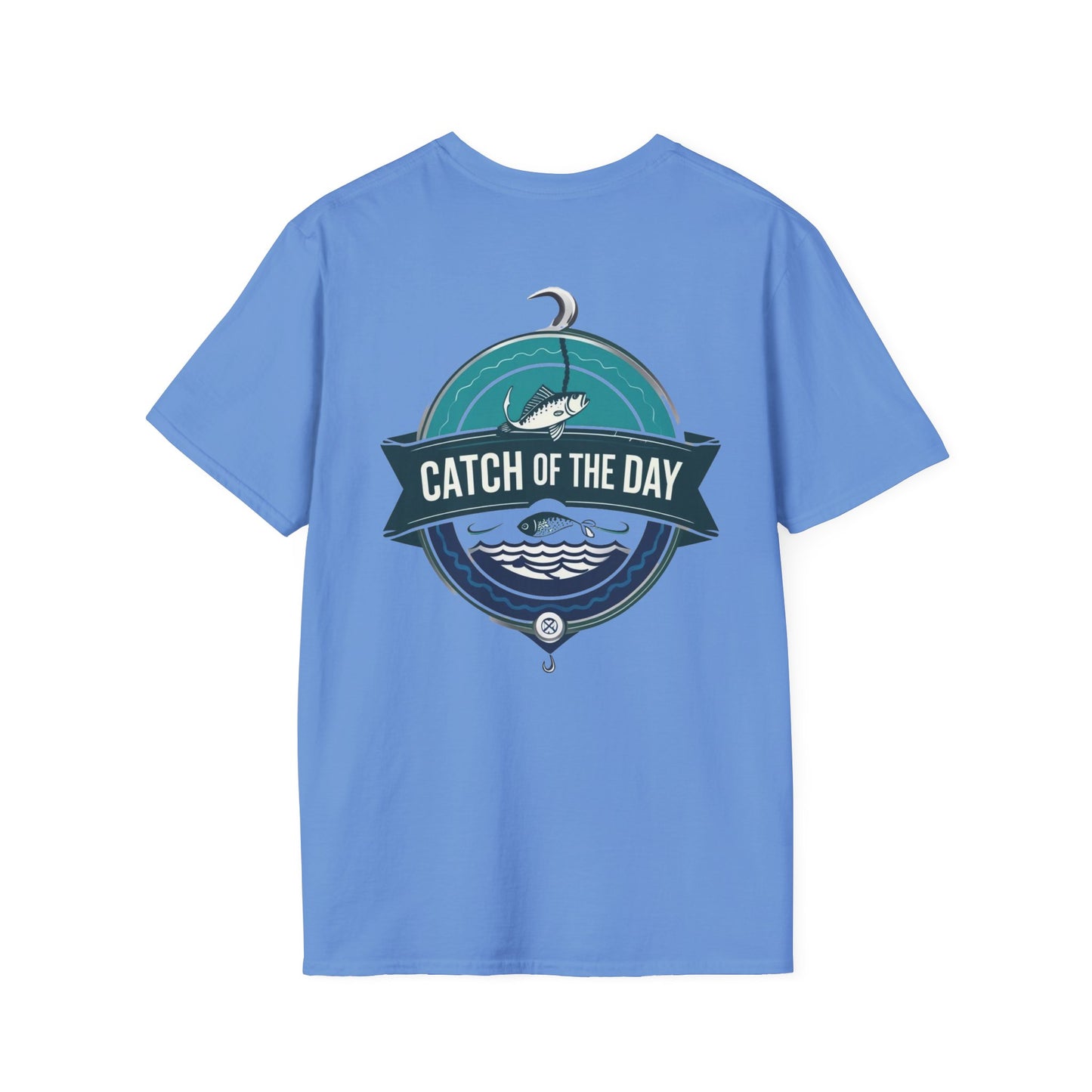 Catch of the Day Unisex Softstyle T-Shirt, Outdoor Apparel, Fishing Gift, Casual Wear, Boat Enthusiast Shirt, Summer Adventure Tee