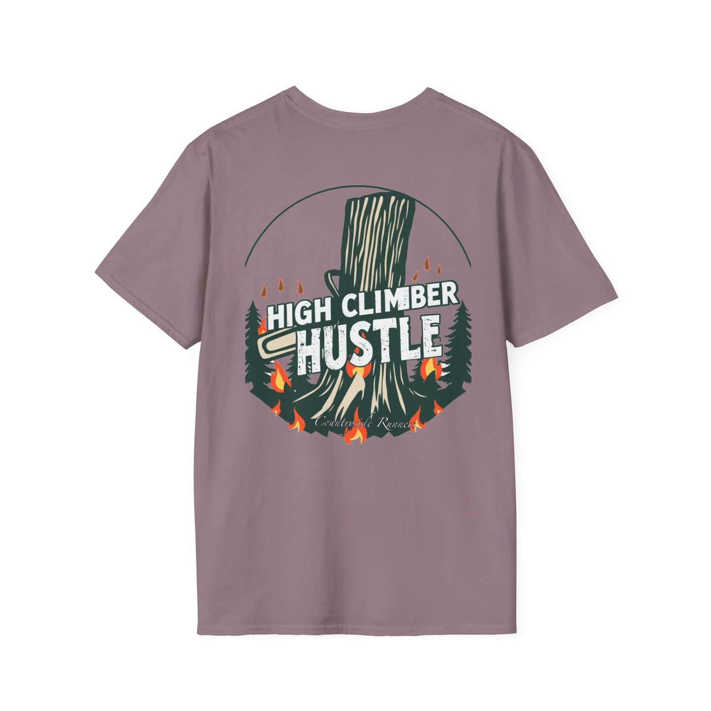 High climber hustle blue collar built Unisex T-Shirt - Blue Collar Countryside Runners Merch