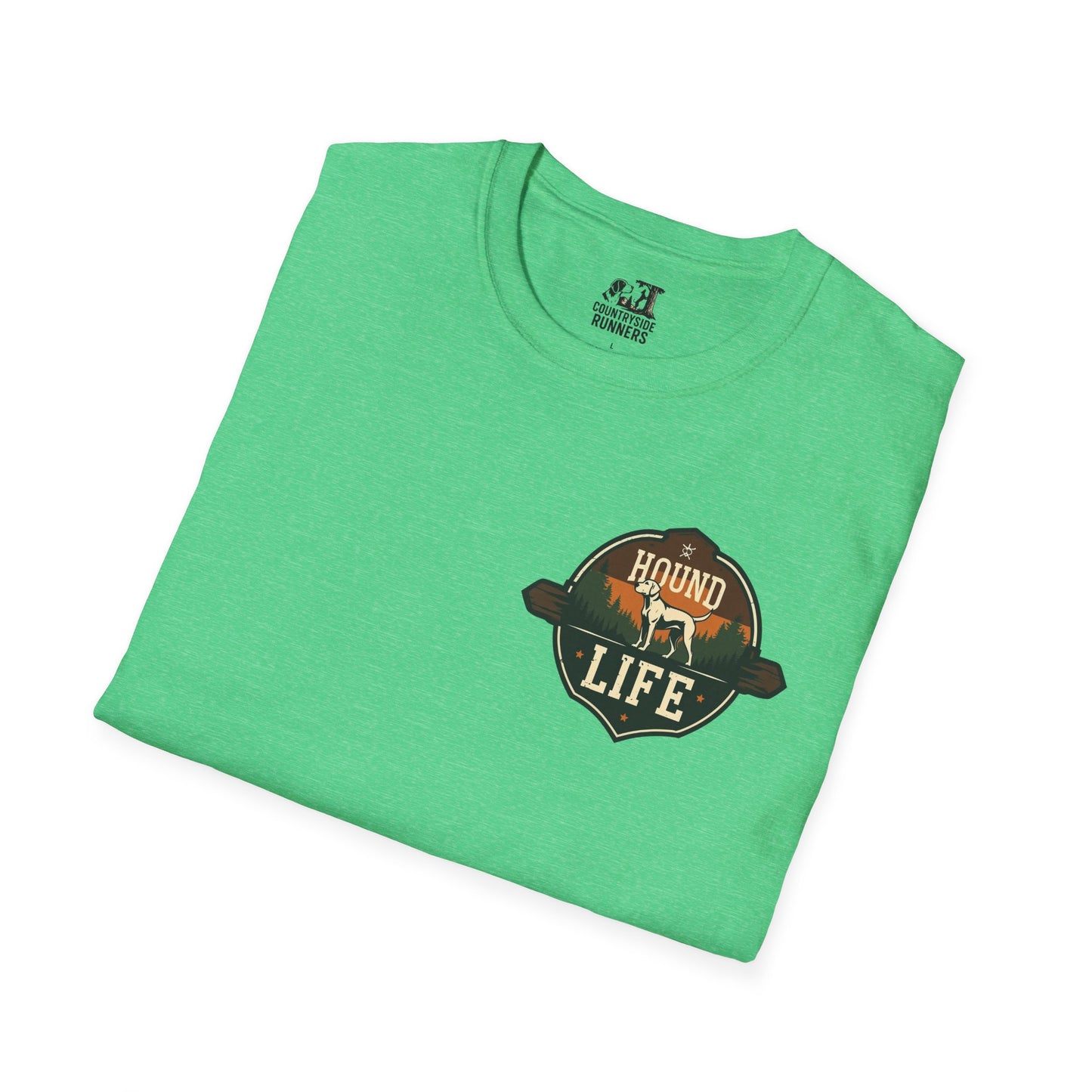 Countryside Runners Unisex Softstyle T-Shirt | Dog Lover Gift, Outdoor Activity Tee, Casual Wear, Pet Enthusiast Shirt, Nature Lover Apparel