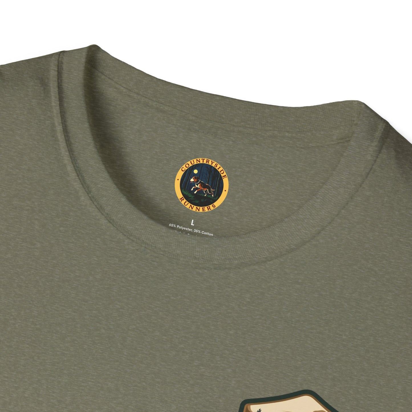 Countryside Runners Unisex Softstyle T-Shirt, Outdoor Tee, Dog Lovers Gift, Hunting Hound Apparel, Nature Themed Shirt, Animal Print T-Shirt