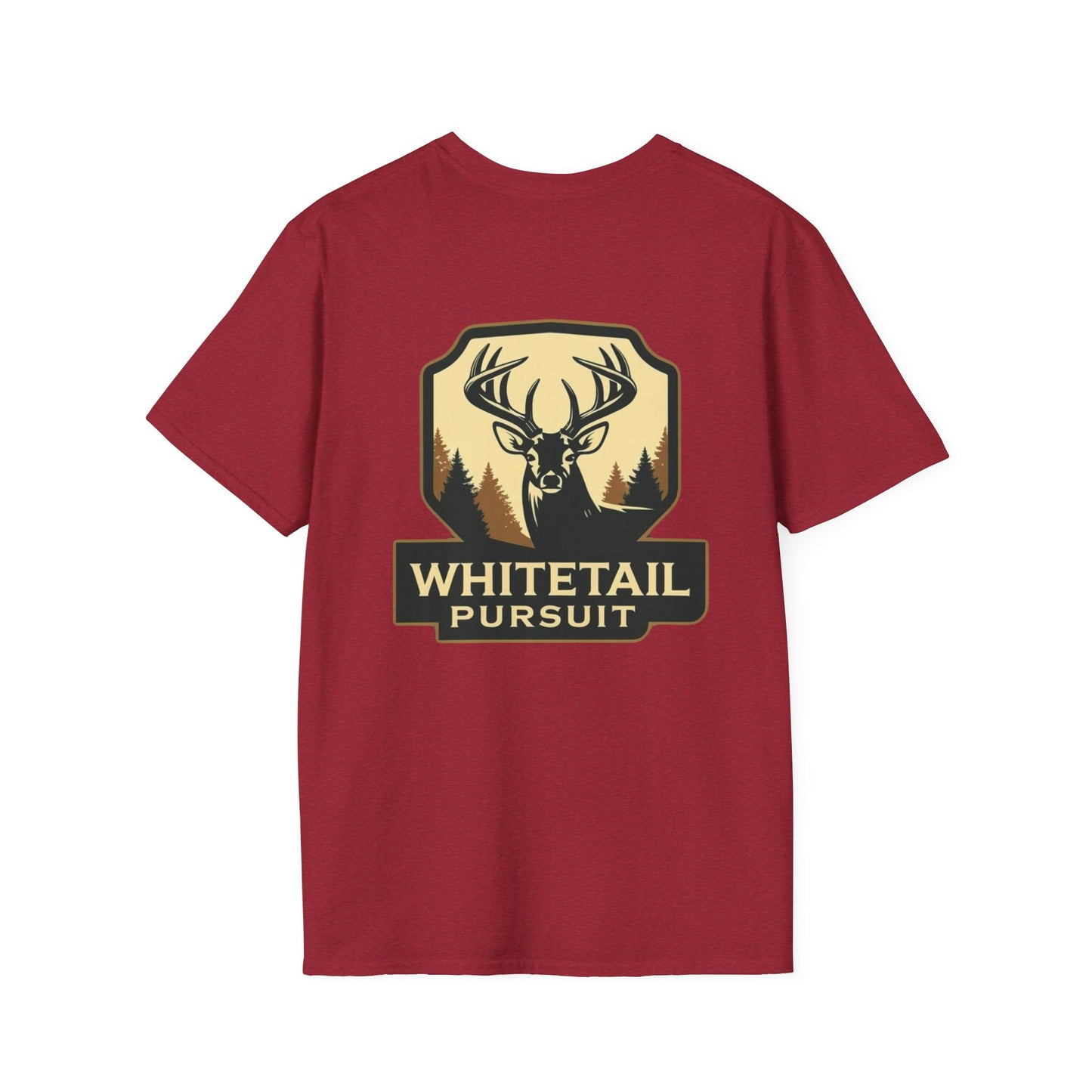 Unisex Softstyle Hunting T-Shirt - Whitetail Pursuit - Perfect for Outdoor Enthusiasts, Gifts, Camping, and Hunting Season