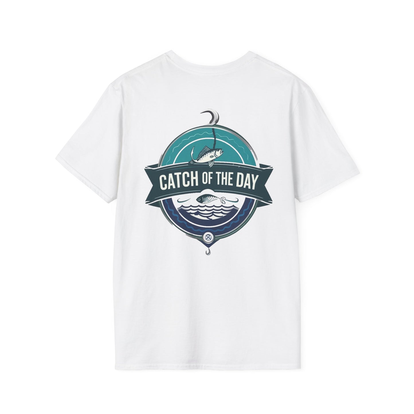 Catch of the Day Unisex Softstyle T-Shirt, Outdoor Apparel, Fishing Gift, Casual Wear, Boat Enthusiast Shirt, Summer Adventure Tee