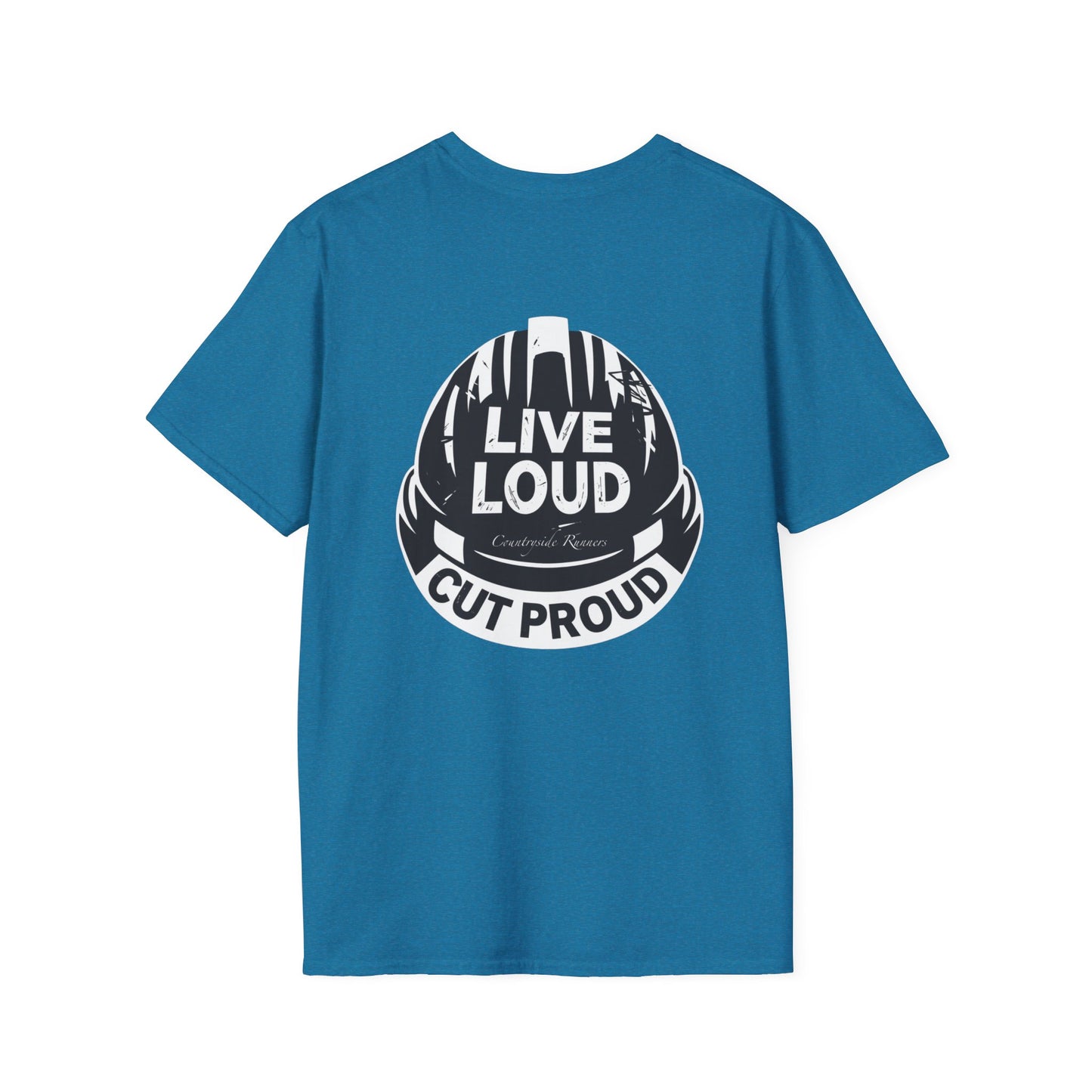 Blue Collar Built Unisex Softstyle T-Shirt - Live Loud Cut Proud Design