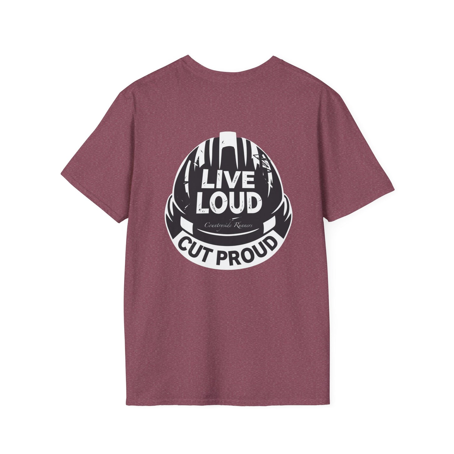 Blue Collar Built Unisex Softstyle T-Shirt - Live Loud Cut Proud Design