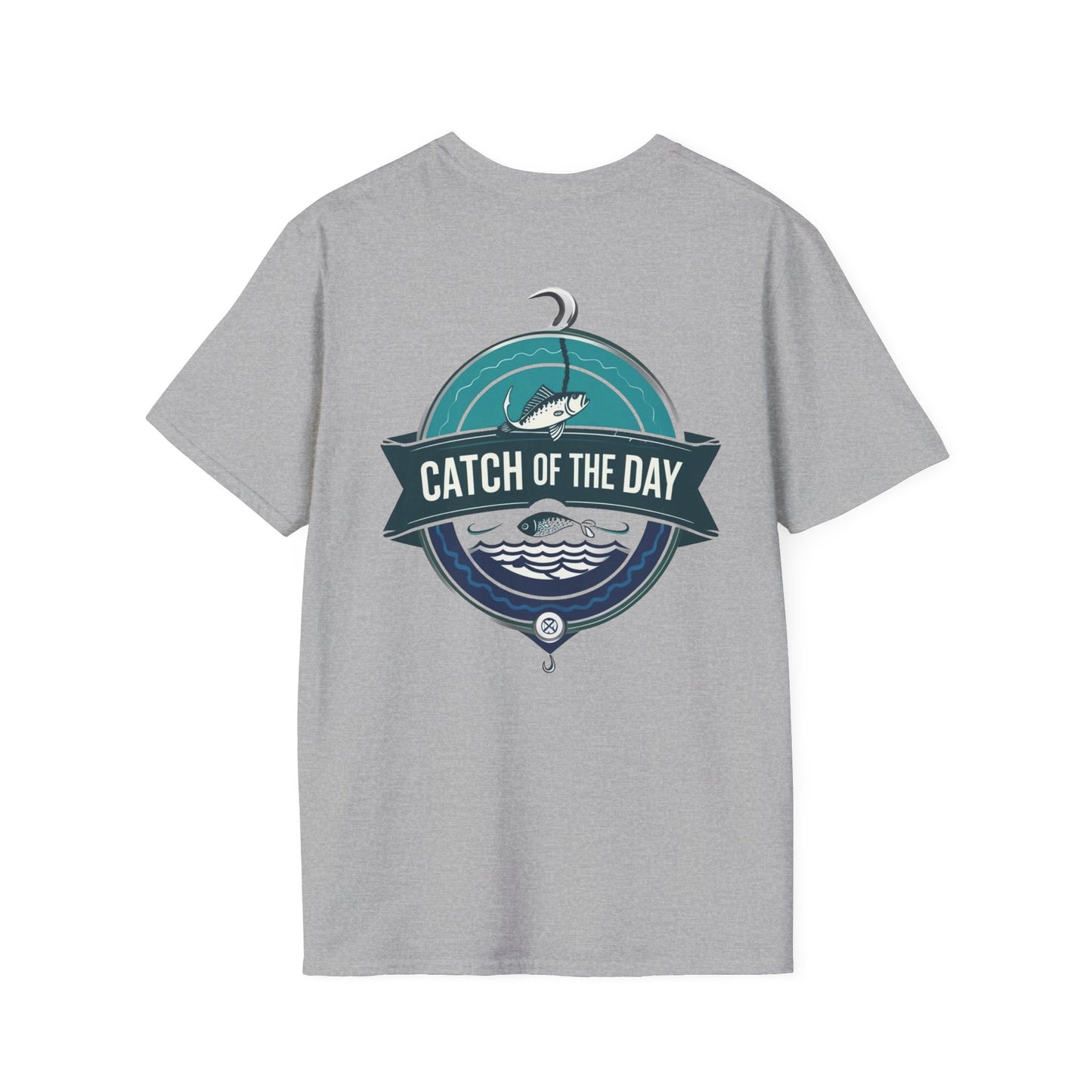 Catch of the Day Unisex Softstyle T-Shirt, Outdoor Apparel, Fishing Gift, Casual Wear, Boat Enthusiast Shirt, Summer Adventure Tee