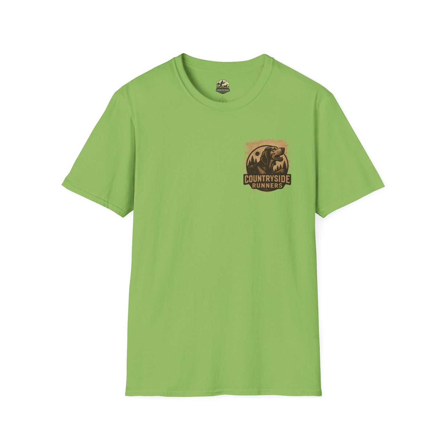 Countryside Runners Unisex Softstyle T-Shirt, Casual Outdoor Tee, Gift for Nature Lovers, Hunting Apparel, Cool Vintage Design