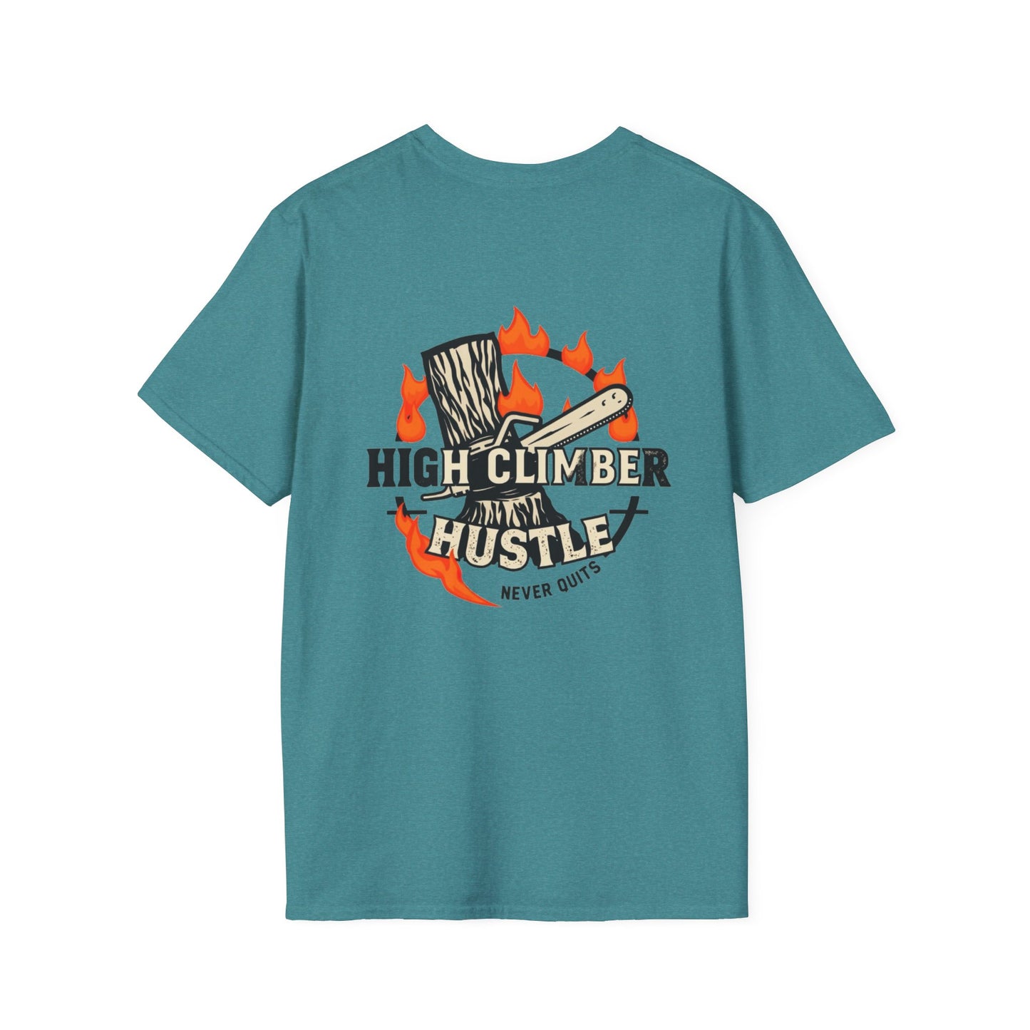 High climber hustle blue collar built Unisex T-Shirt - Blue Collar Countryside Runners Merch