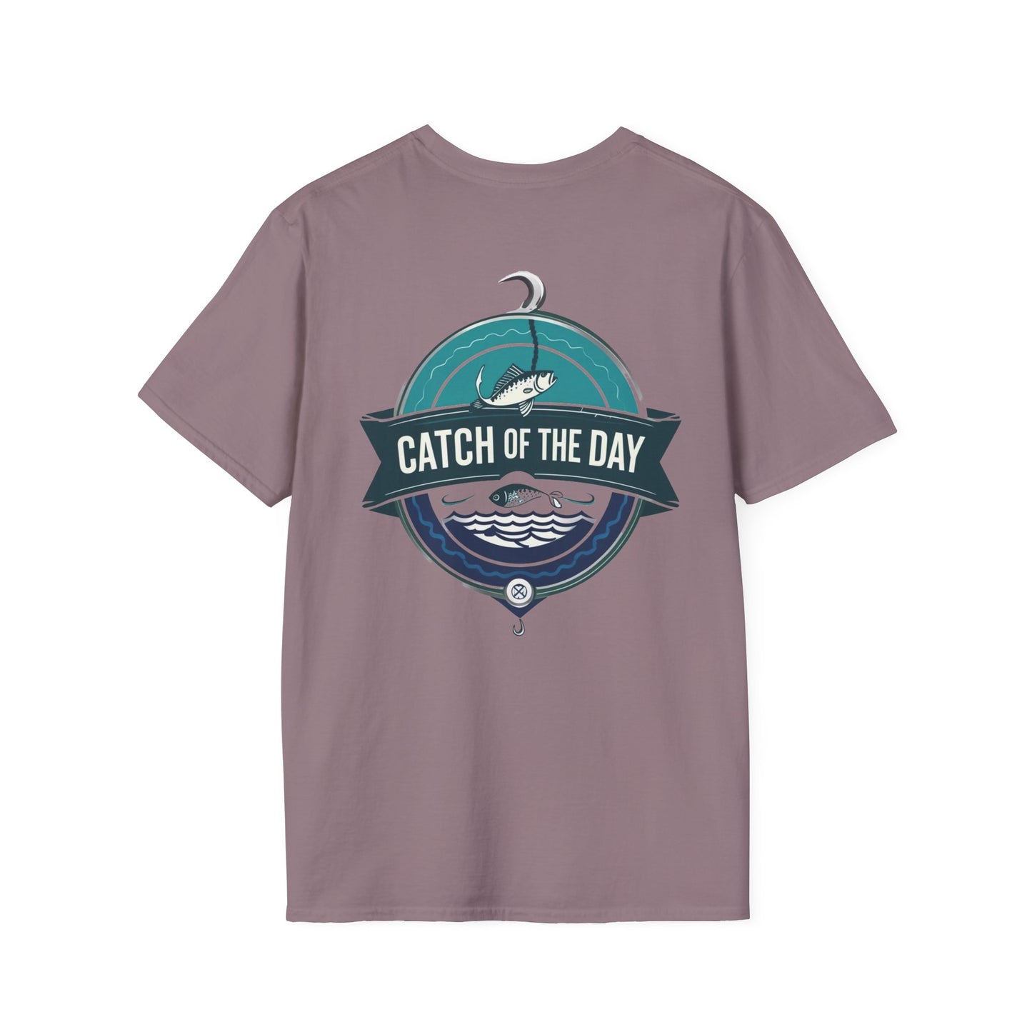 Catch of the Day Unisex Softstyle T-Shirt, Outdoor Apparel, Fishing Gift, Casual Wear, Boat Enthusiast Shirt, Summer Adventure Tee