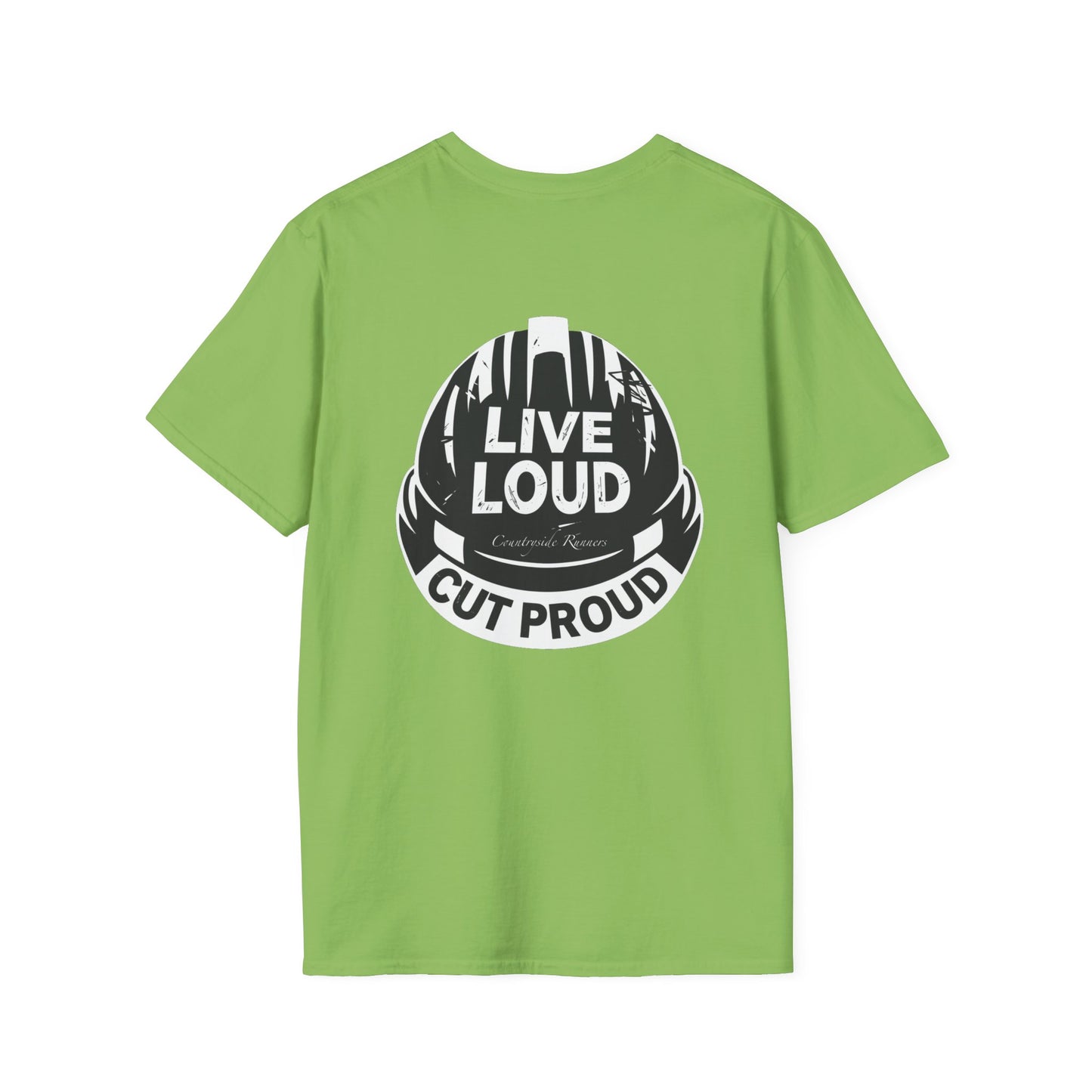Blue Collar Built Unisex Softstyle T-Shirt - Live Loud Cut Proud Design