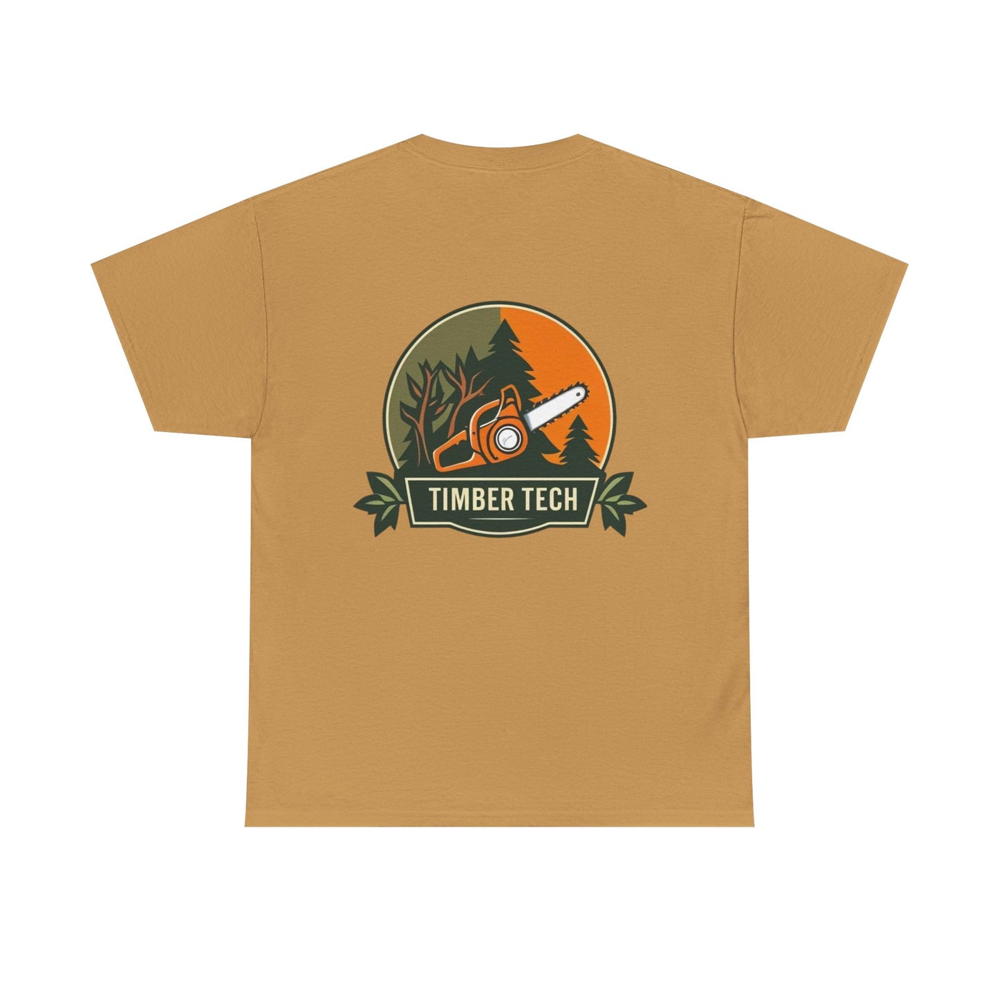 Blue collar line- Timber Tech Unisex Heavy Cotton Tee - Casual Nature Shirt, Outdoor Adventure Tee, Gifts for Forest Lovers, Eco-Friendly Apparel, Summer Wear