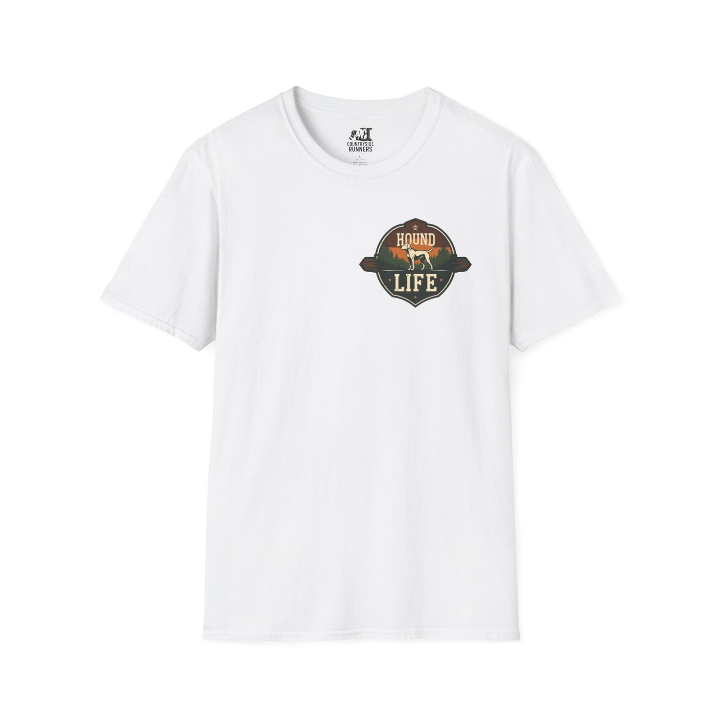 Countryside Runners Unisex Softstyle T-Shirt | Dog Lover Gift, Outdoor Activity Tee, Casual Wear, Pet Enthusiast Shirt, Nature Lover Apparel