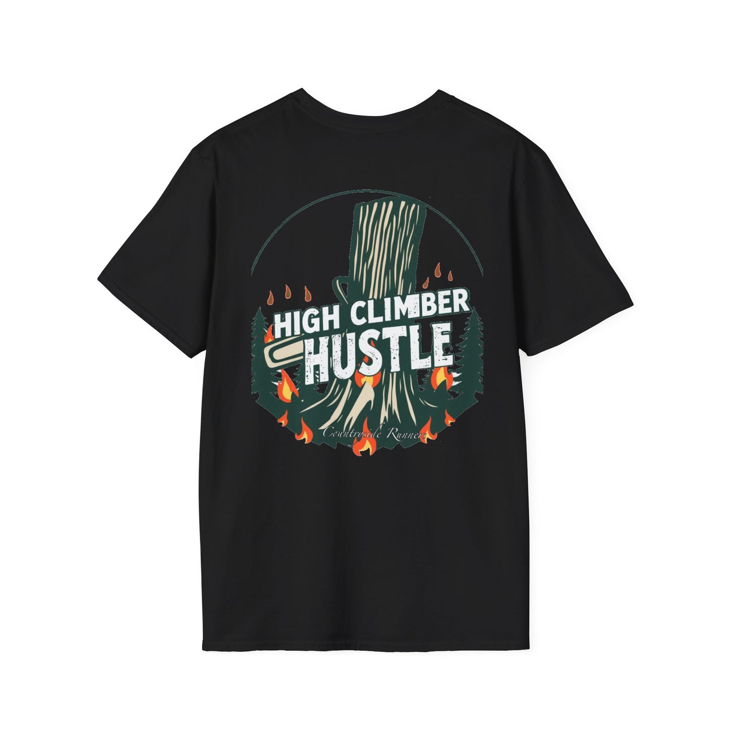 High climber hustle blue collar built Unisex T-Shirt - Blue Collar Countryside Runners Merch