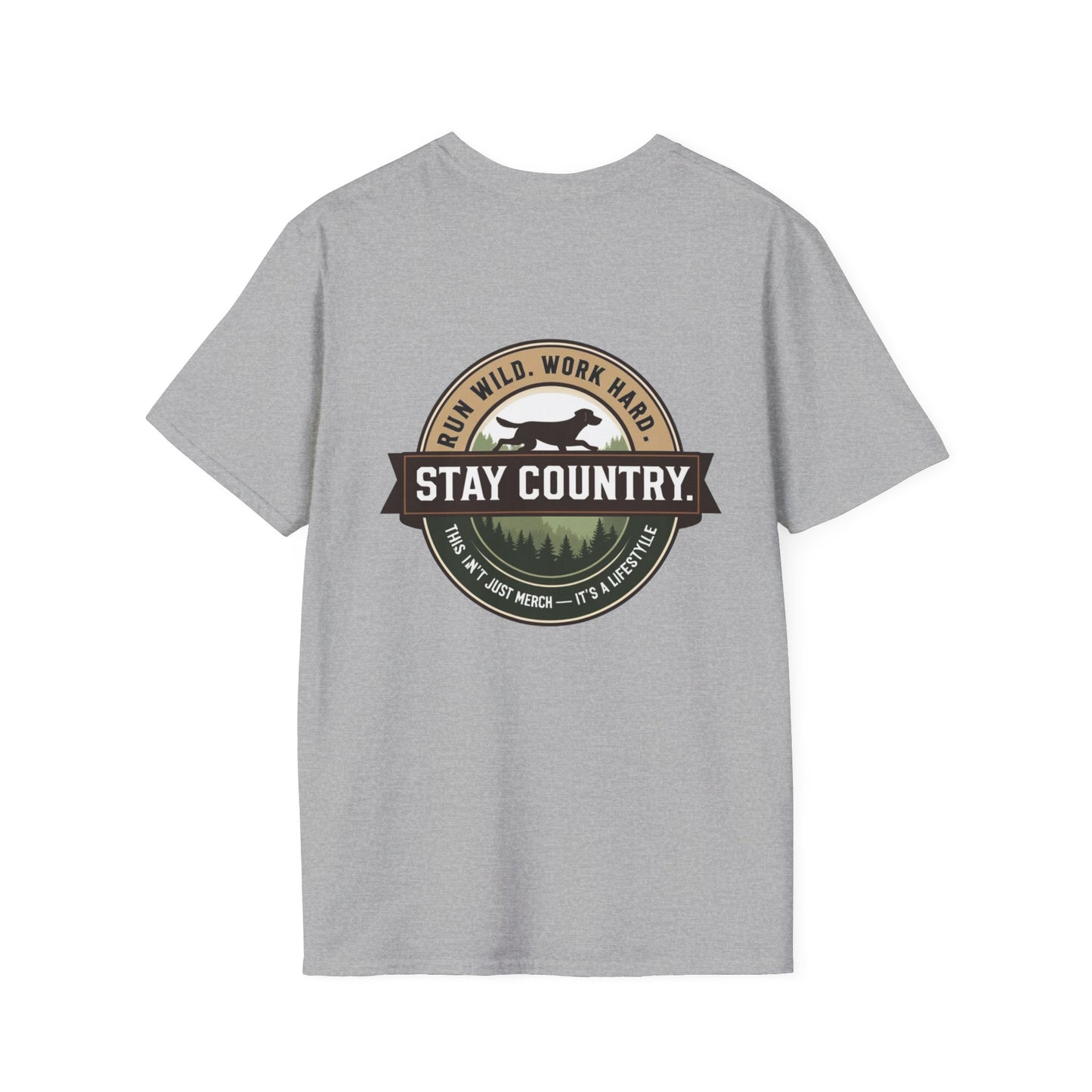 Unisex Country-Themed Graphic Tee, Vintage Runner T-Shirt, Nature Lover Gift, Outdoor Lifestyle Apparel, Gifts for Him/Her