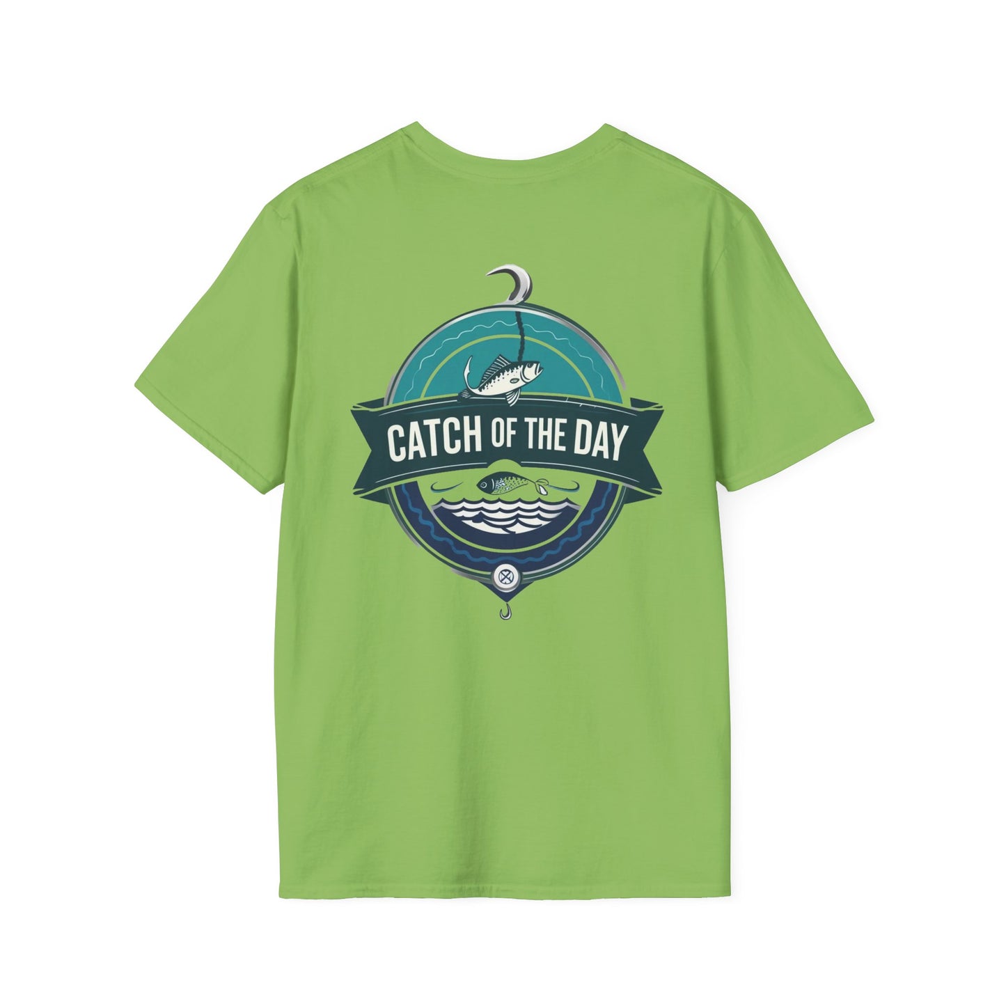 Catch of the Day Unisex Softstyle T-Shirt, Outdoor Apparel, Fishing Gift, Casual Wear, Boat Enthusiast Shirt, Summer Adventure Tee