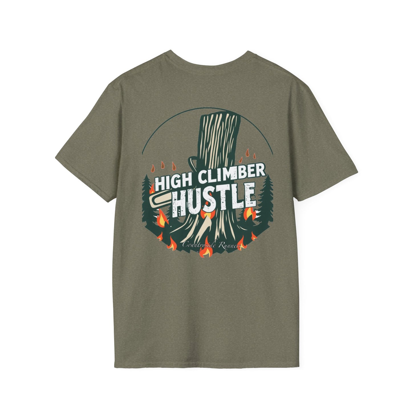 High climber hustle blue collar built Unisex T-Shirt - Blue Collar Countryside Runners Merch
