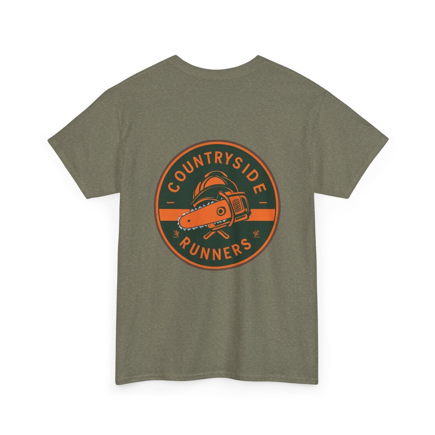Blue collar line- Countryside Runners Heavy Cotton Tee, Running Shirt, Unisex T-Shirt, Sports Apparel, Outdoor Activity Gear, Gift for Runners