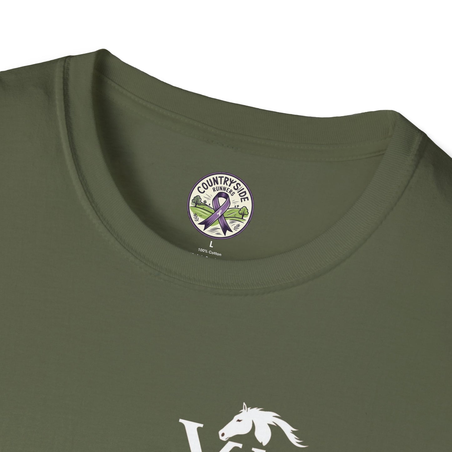 Vigue Equine LLC Merch for Countryside Runners- soft style t-shirt