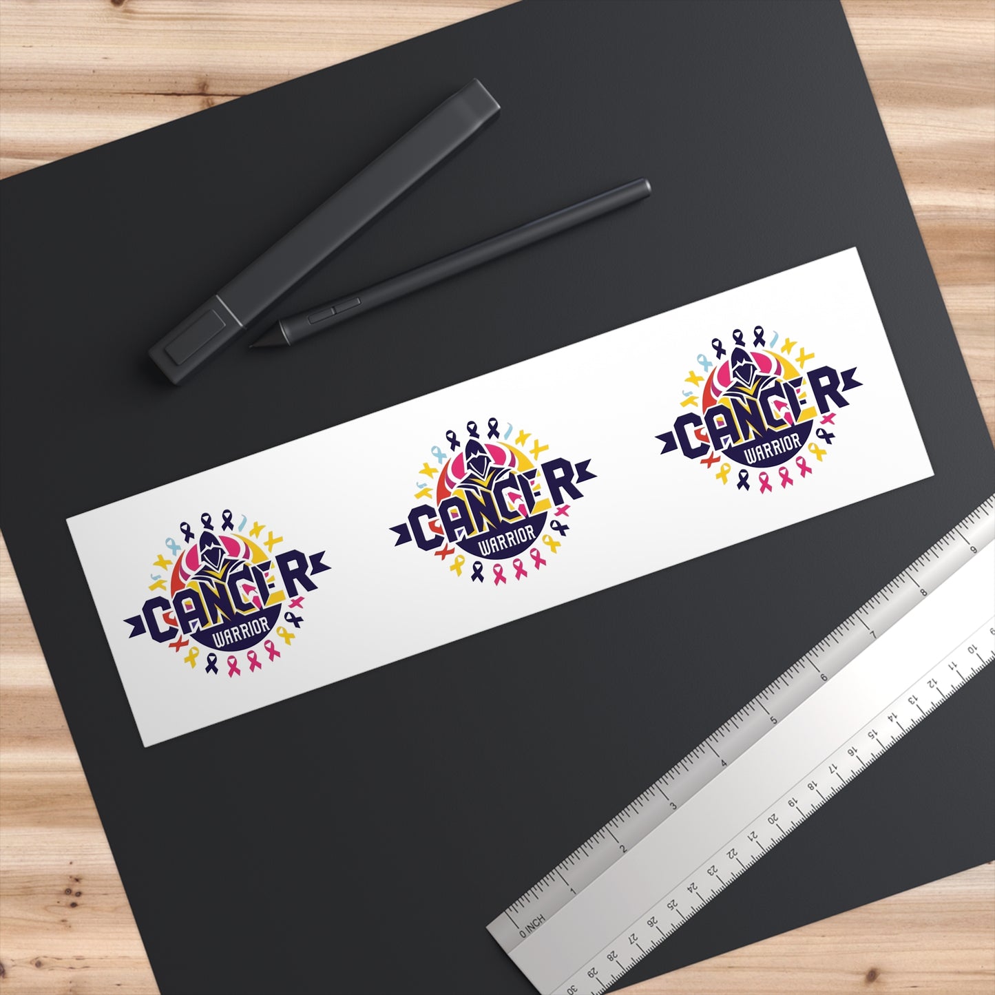 Cancer Warrior Bumper Stickers, Car Decal, Awareness Sticker, Gift for Cancer Survivors, Supportive Decor