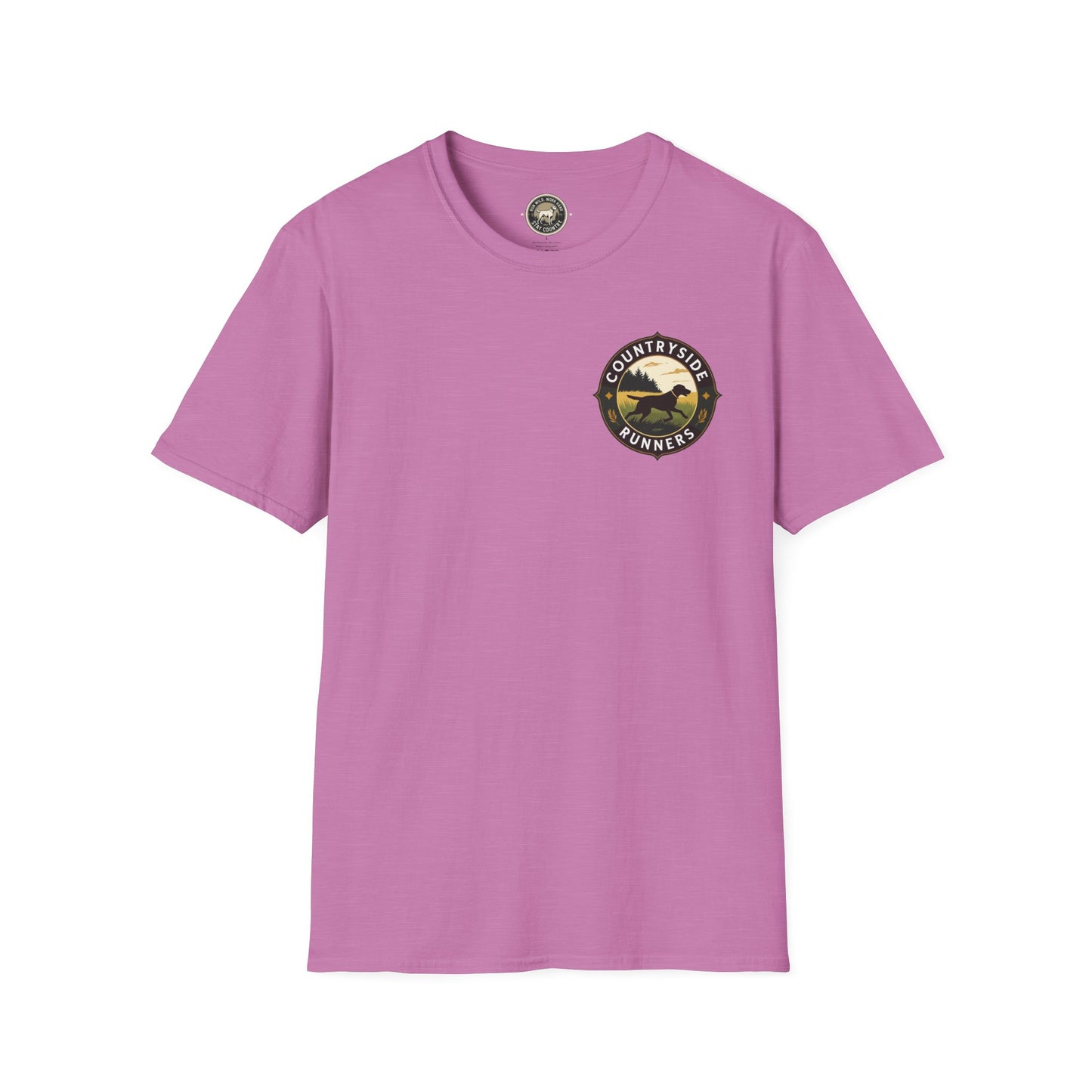 Countryside Runners Unisex Softstyle T-Shirt | Outdoor Adventure Tee, Nature Lover Shirt, Gift for Dog Owners, Running Apparel, Casual Wear
