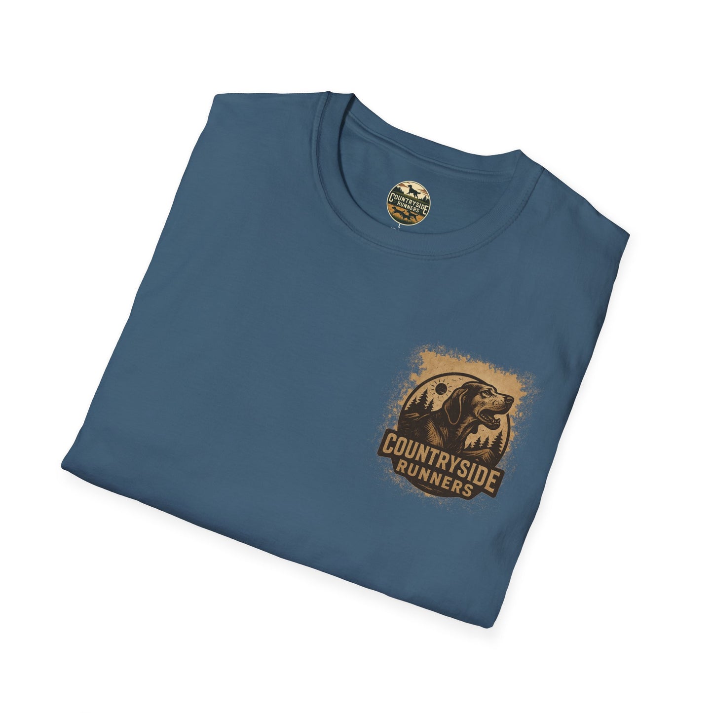 Countryside Runners T-Shirt | Unisex Graphic Tee for Dog Lovers | Nature Sports Shirt | Gift for Runners | Outdoor Adventure Apparel