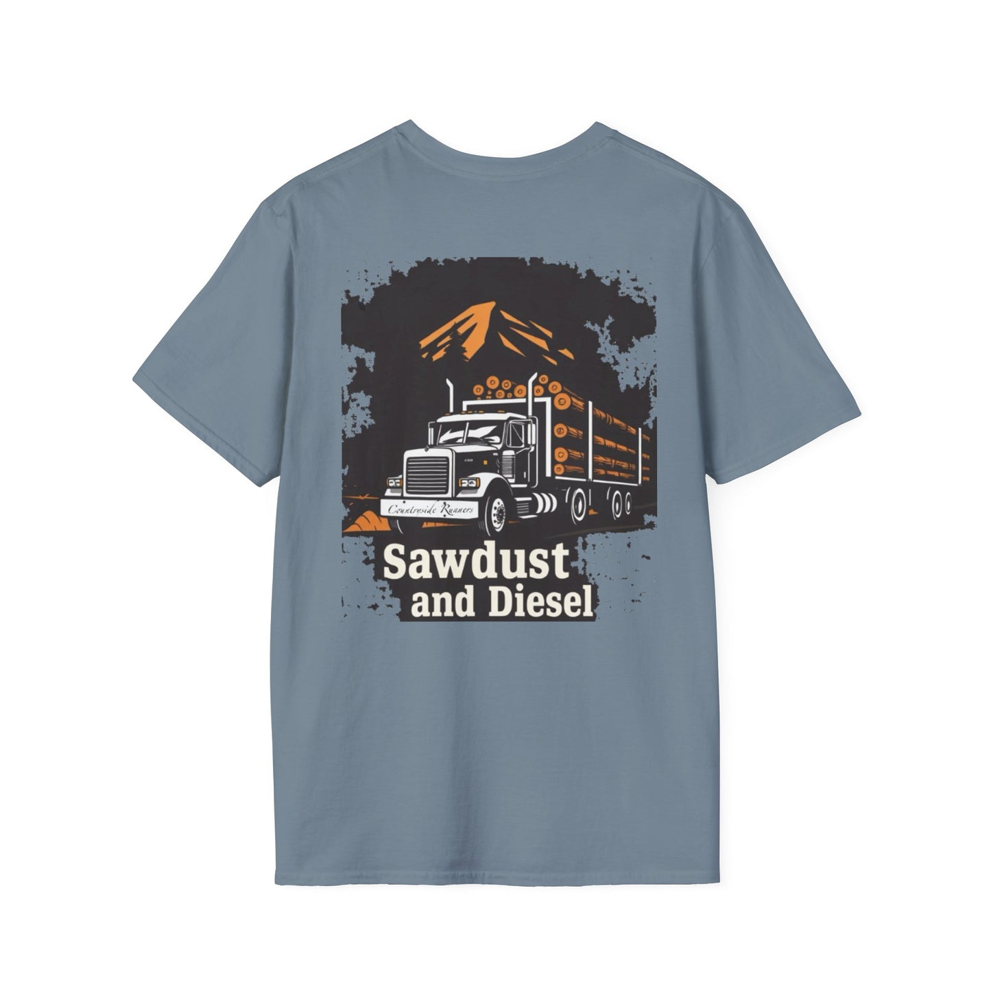 Sawdust and Diesel blue collar built T-Shirt
