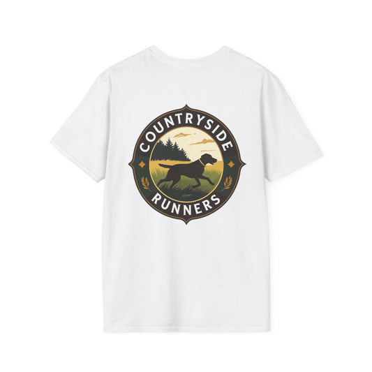 Countryside Runners Unisex Softstyle T-Shirt - Perfect for Dog Lovers, Runners, Outdoor Adventures, Gifts, Casual Wear