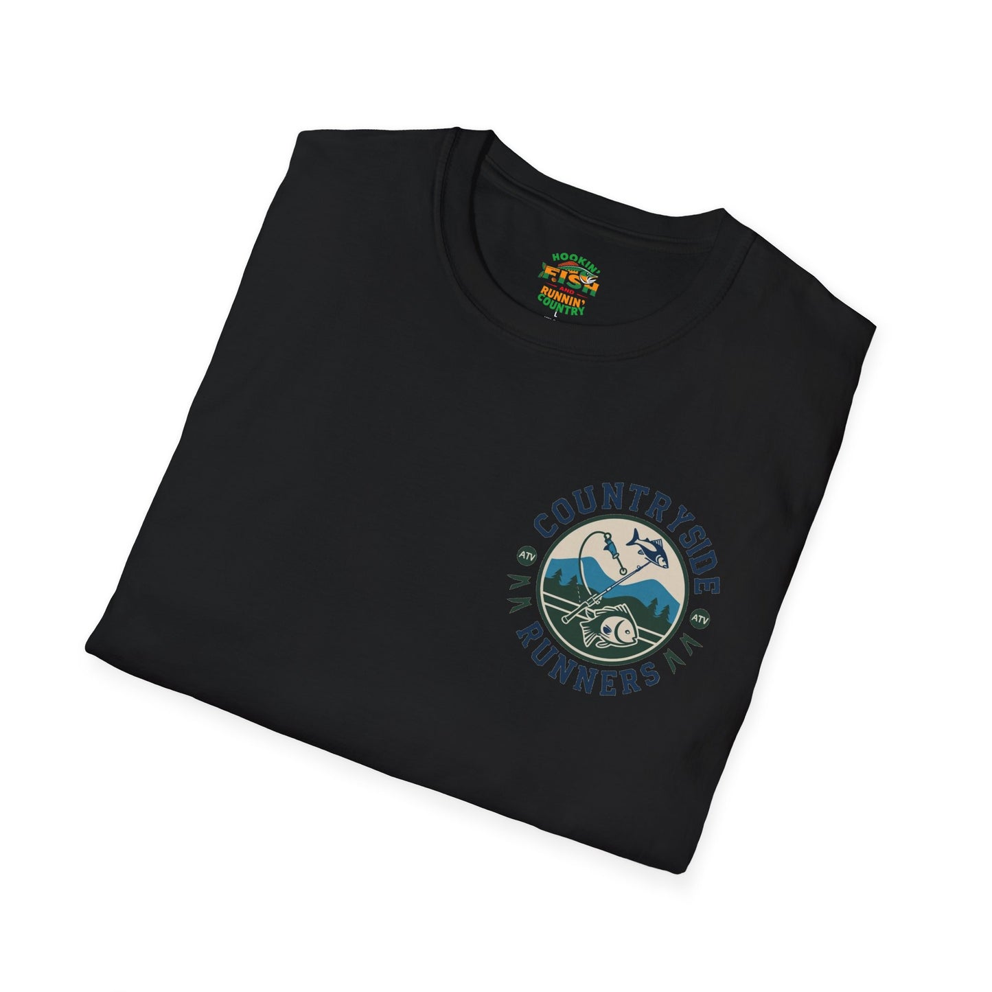 Hooked- Countryside Fishing T-Shirt rods and country