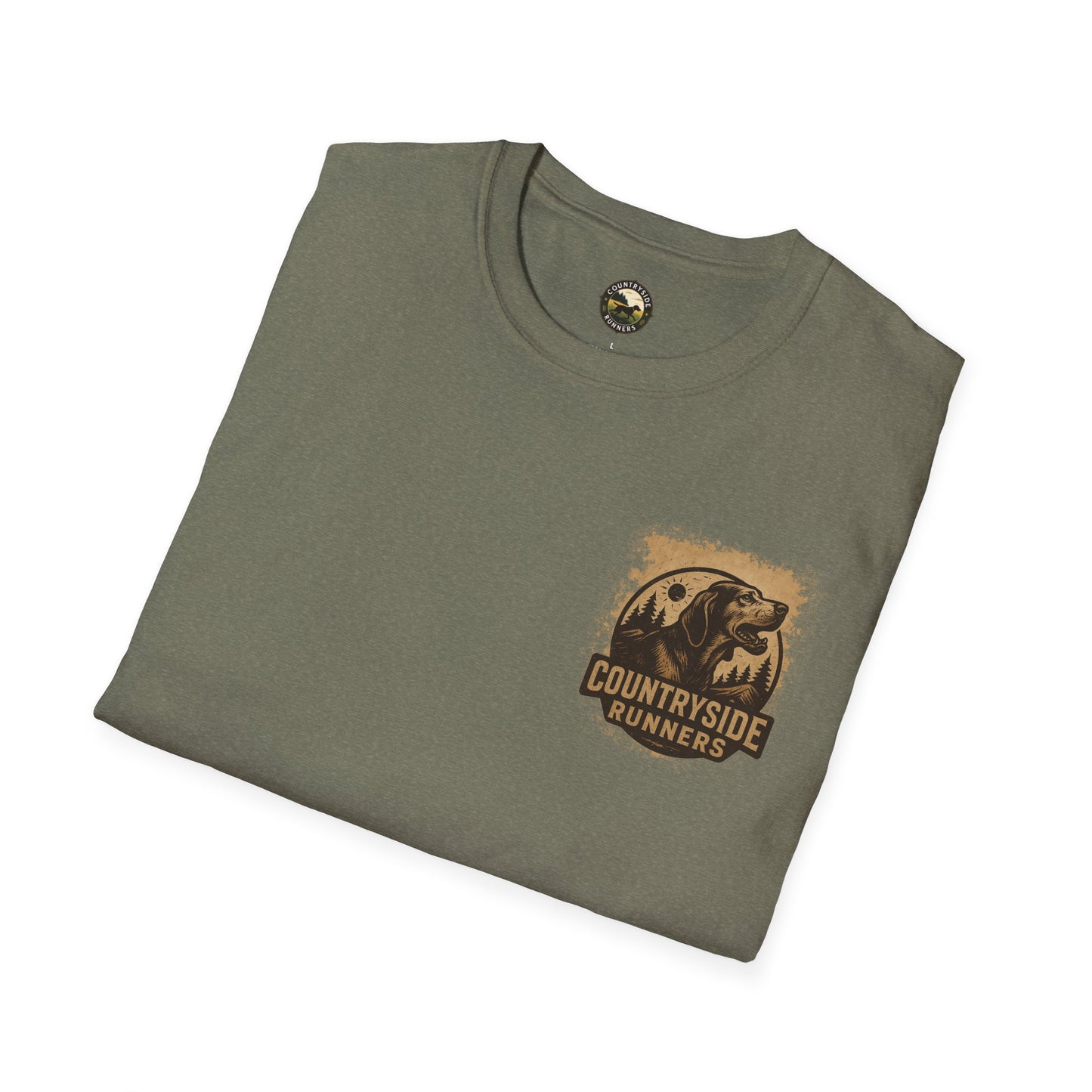 Countryside Runners Unisex Softstyle T-Shirt - Perfect for Dog Lovers, Runners, Outdoor Adventures, Gifts, Casual Wear