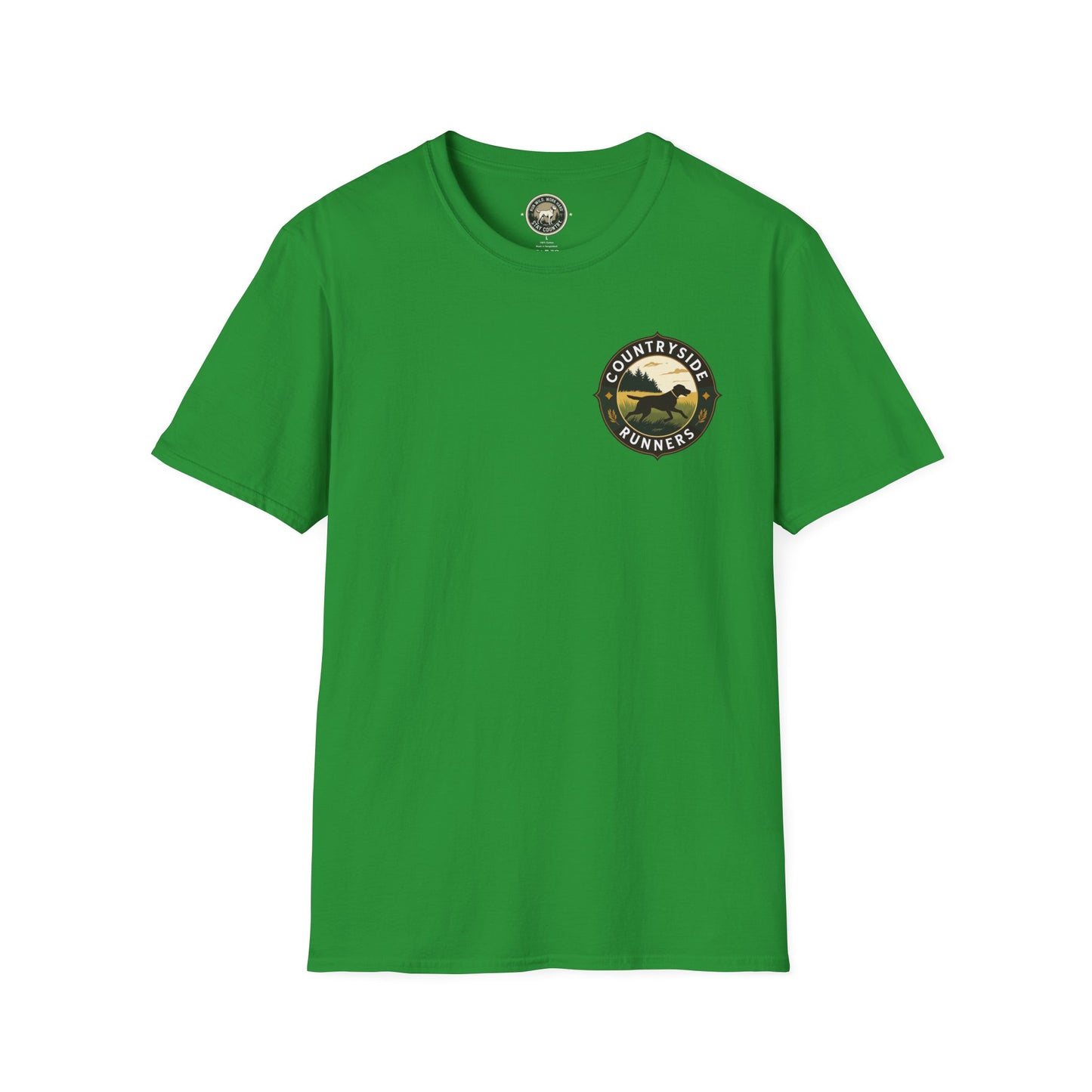 Countryside Runners Unisex Softstyle T-Shirt | Outdoor Adventure Tee, Nature Lover Shirt, Gift for Dog Owners, Running Apparel, Casual Wear