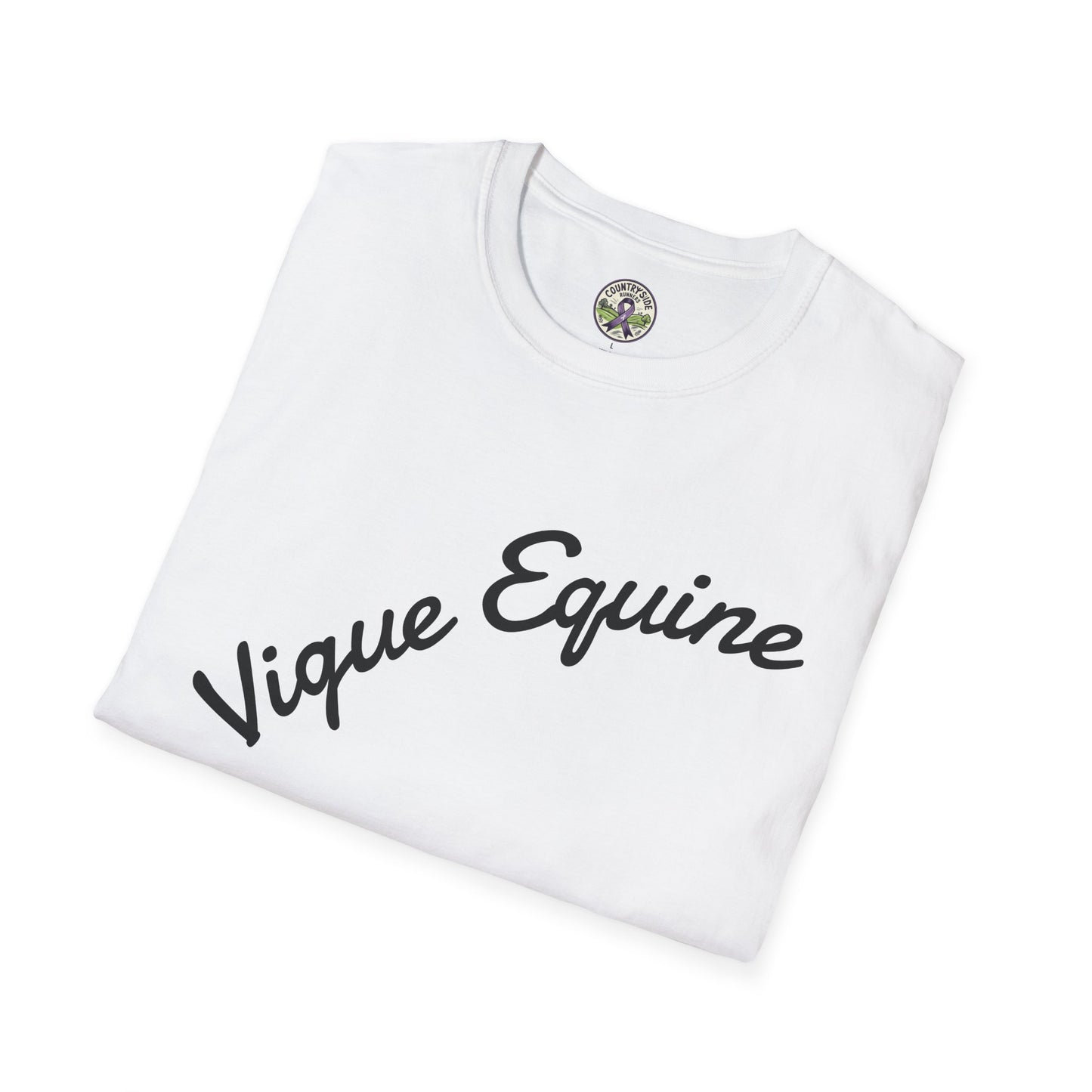 Alley Cat Vigue Equine LLC Merch for Countryside Runners- soft style t-shirt