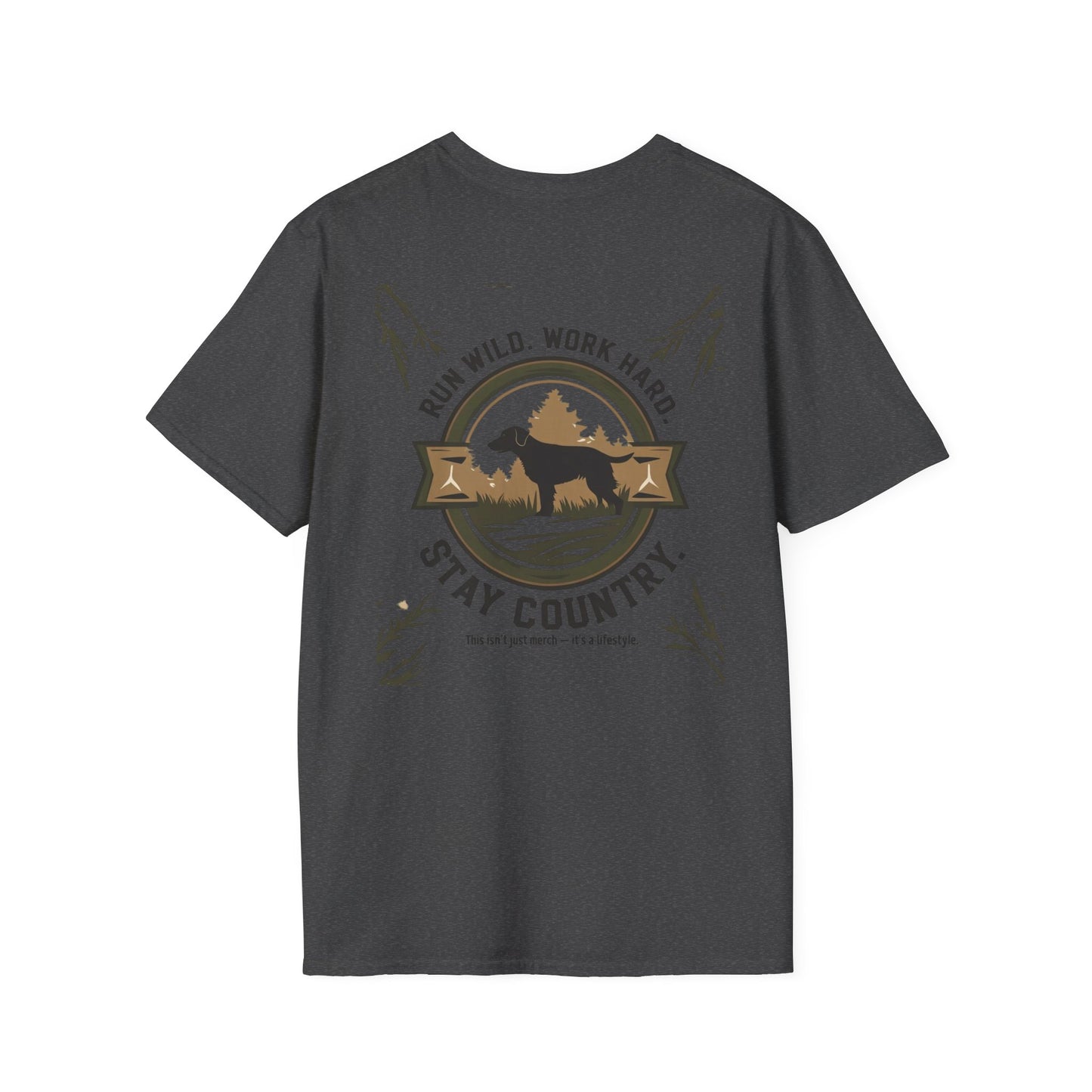 Countryside Runners T-Shirt, Rustic Outdoor Apparel, Gift for Dog Lovers, Hiking Shirt, Country Life Fashion