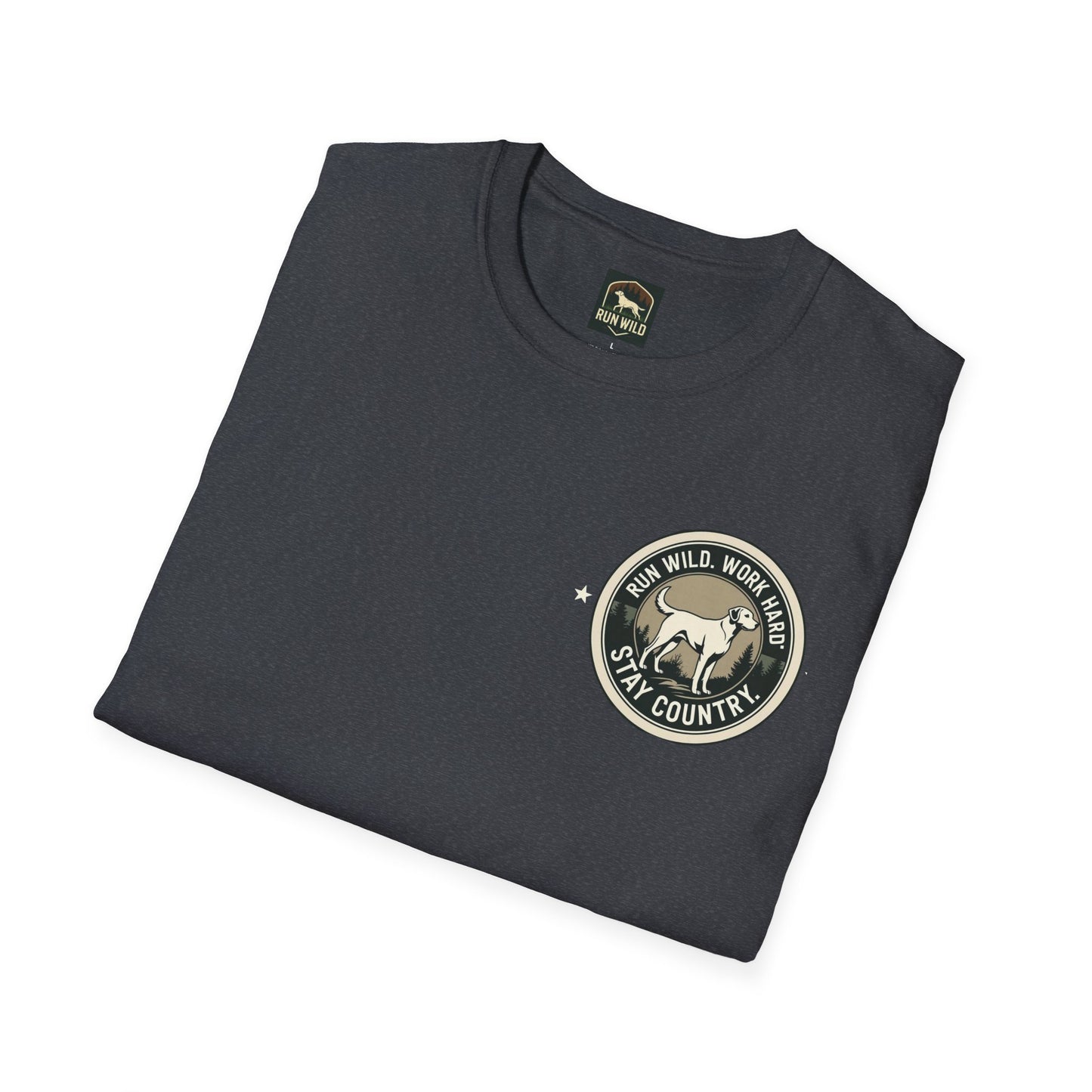 Unisex Softstyle T-Shirt featuring Outdoor Dog & Running Themes | Perfect Gift for Dog Lovers, Runners, Outdoor Enthusiasts, [...]