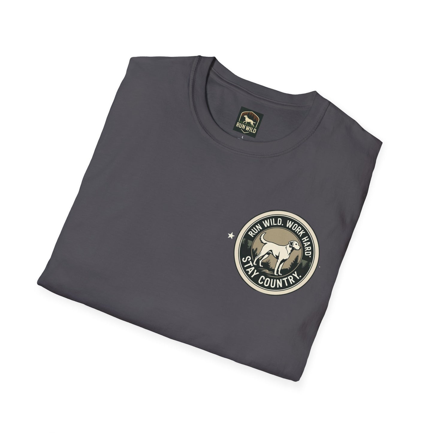 Unisex Softstyle T-Shirt featuring Outdoor Dog & Running Themes | Perfect Gift for Dog Lovers, Runners, Outdoor Enthusiasts, [...]