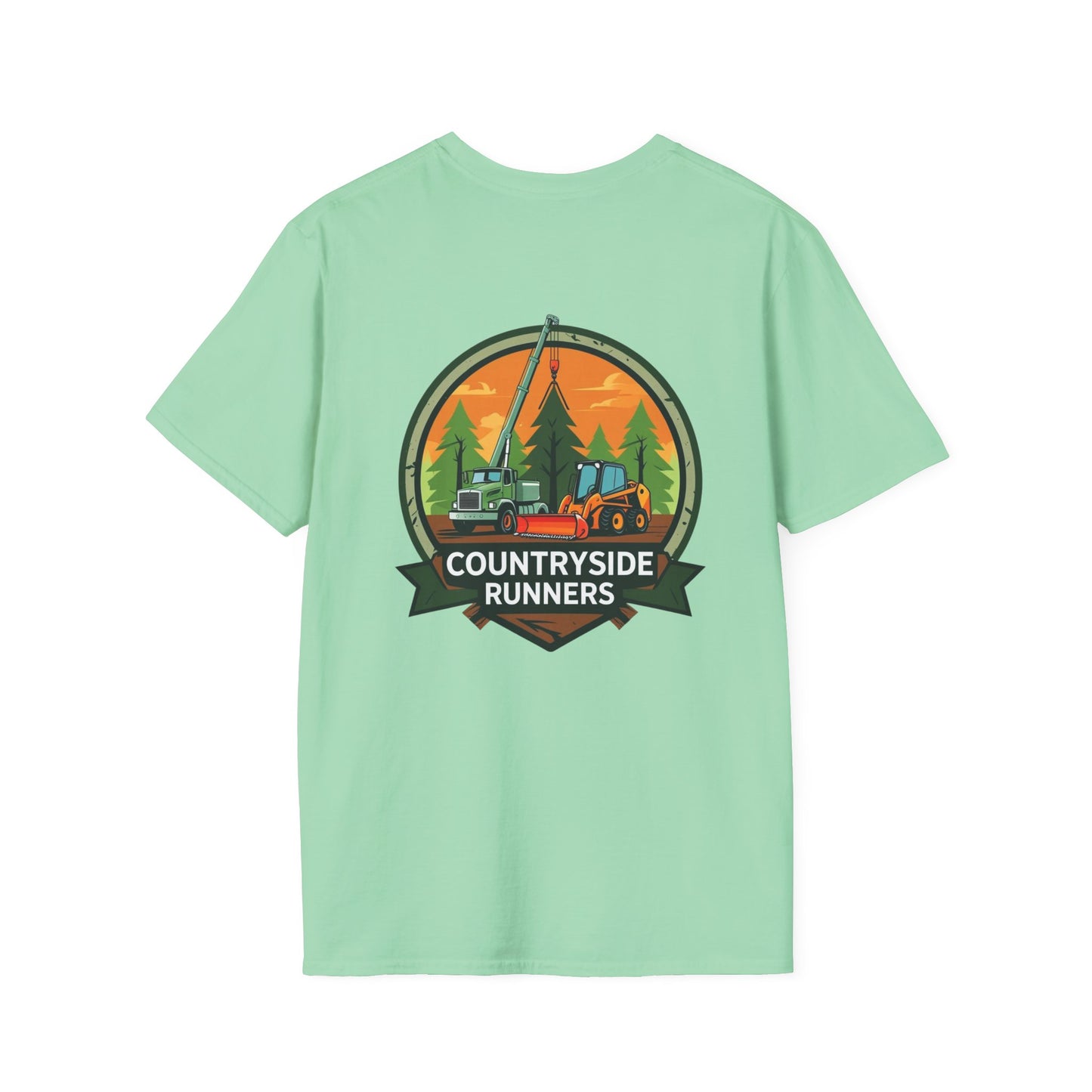Countryside Runners Blue Collar line Heavy Duty Equipment T-Shirt | Outdoor Adventure Tee, Gift for Nature Lovers, Hiking Apparel, Casual Wear, Eco-Friendly Clothing
