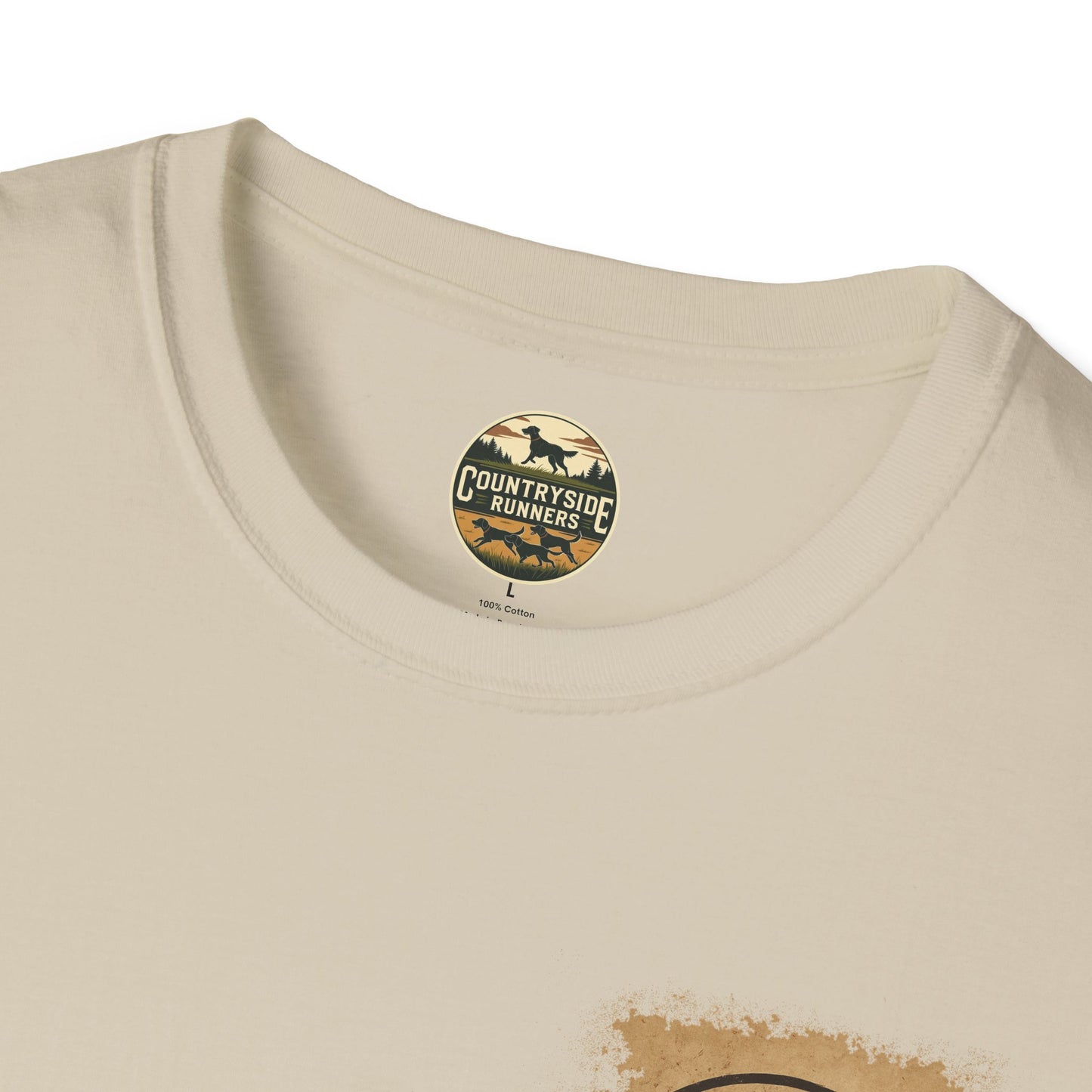 Countryside Runners T-Shirt | Unisex Graphic Tee for Dog Lovers | Nature Sports Shirt | Gift for Runners | Outdoor Adventure Apparel