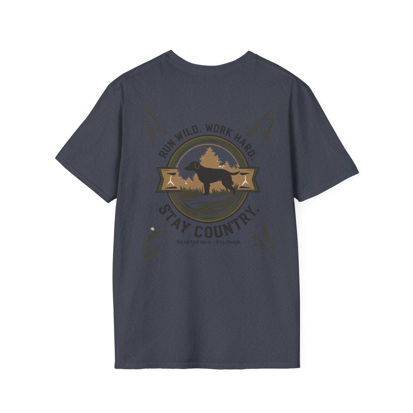 Countryside Runners T-Shirt, Rustic Outdoor Apparel, Gift for Dog Lovers, Hiking Shirt, Country Life Fashion