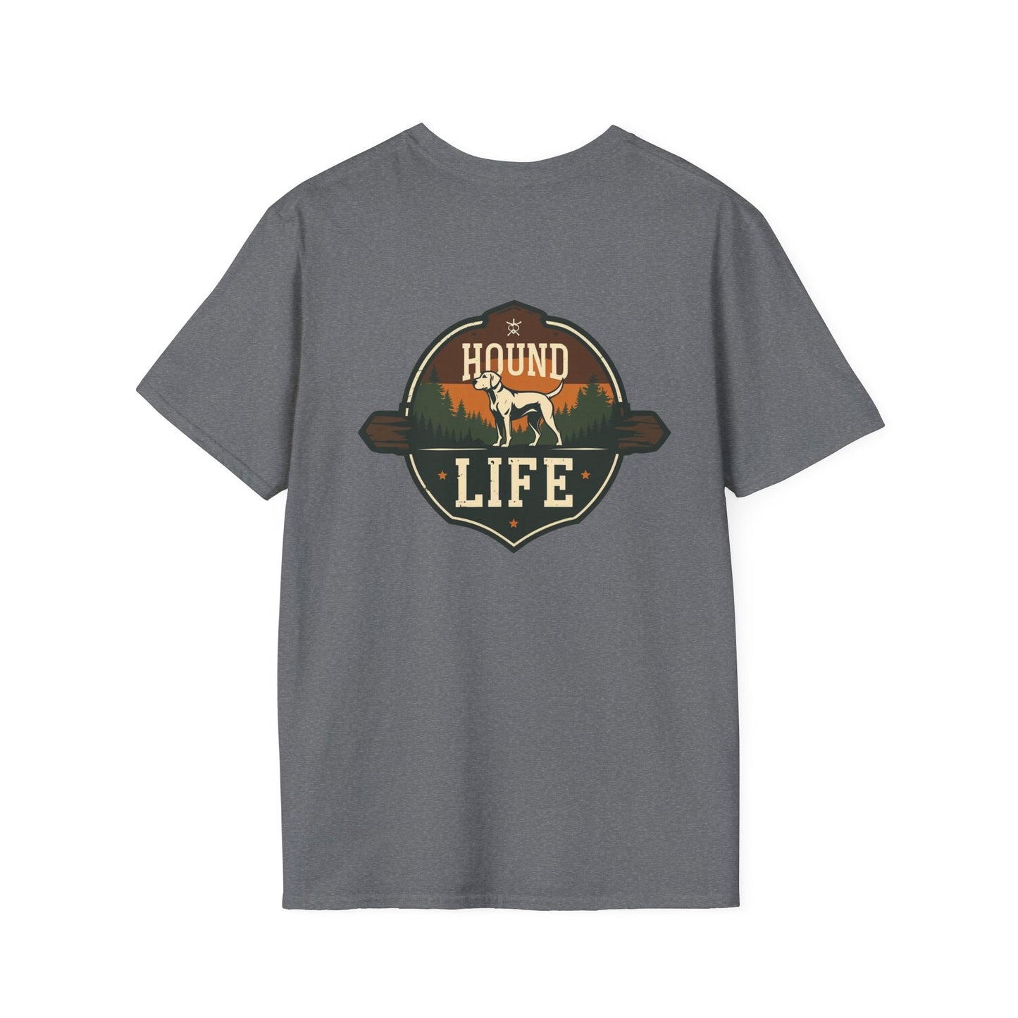 Hound Life Unisex Softstyle T-Shirt, Dog Lover Tee, Gift for Pet Owners, Casual Wear, Outdoor Adventure Shirt