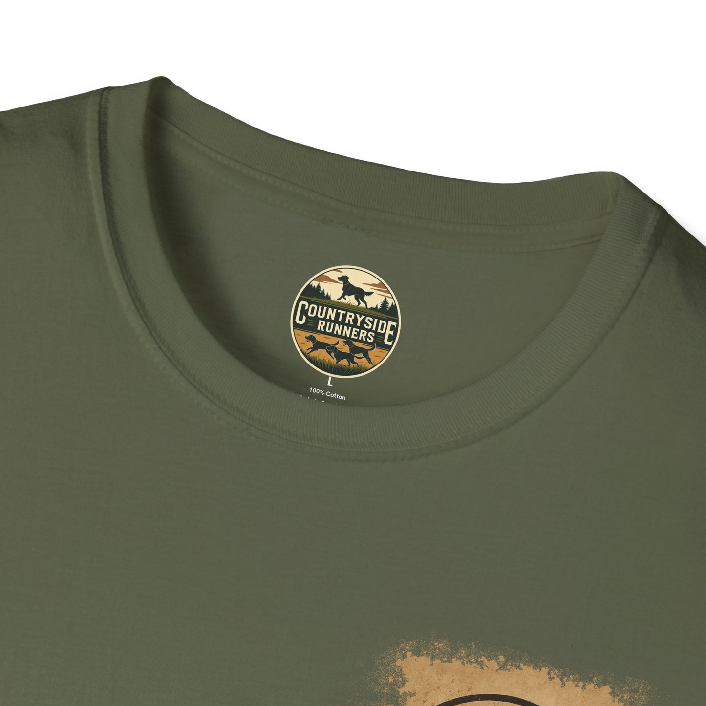 Countryside Runners T-Shirt | Unisex Graphic Tee for Dog Lovers | Nature Sports Shirt | Gift for Runners | Outdoor Adventure Apparel