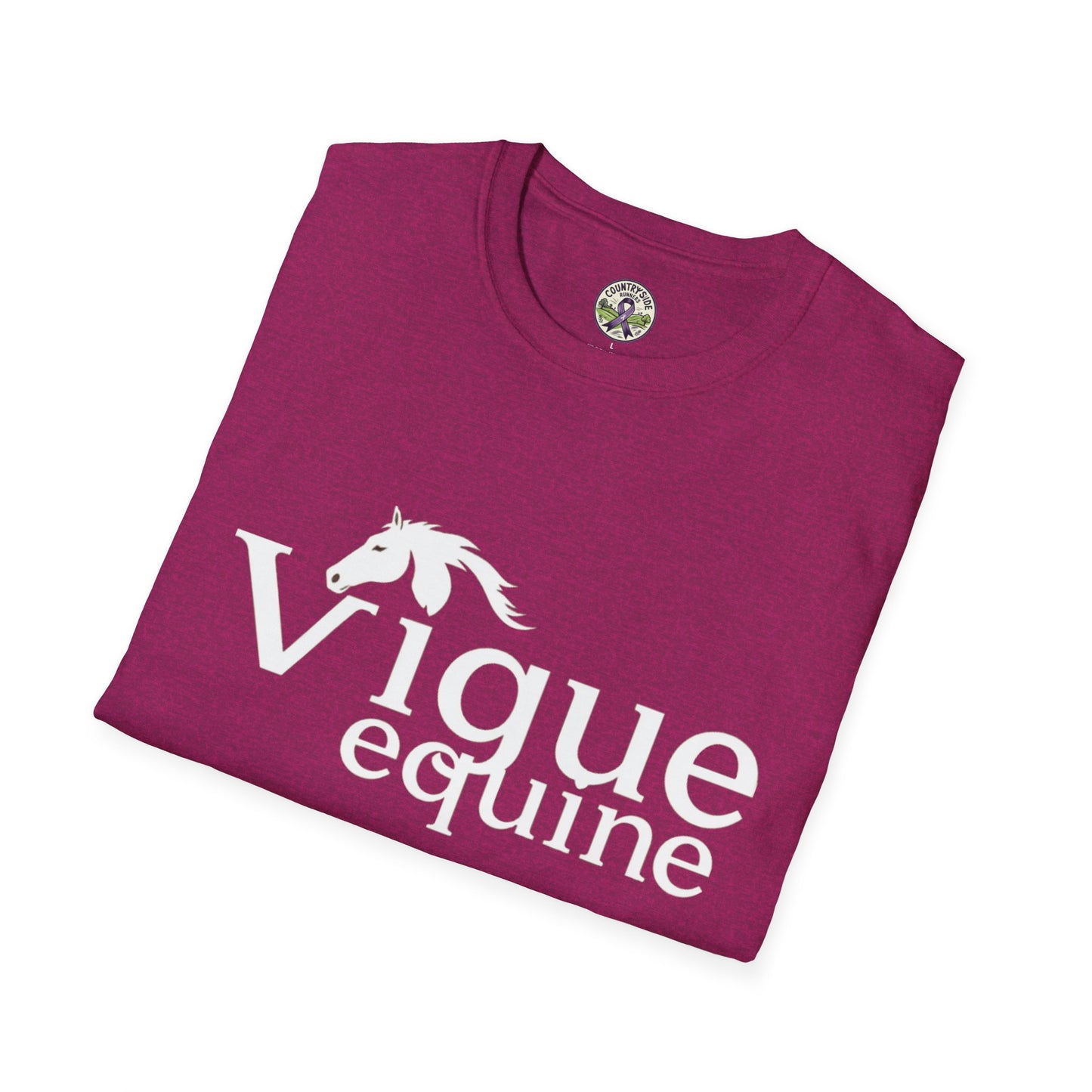 Alley Cat Vigue Equine LLC Merch for Countryside Runners- soft style t-shirt
