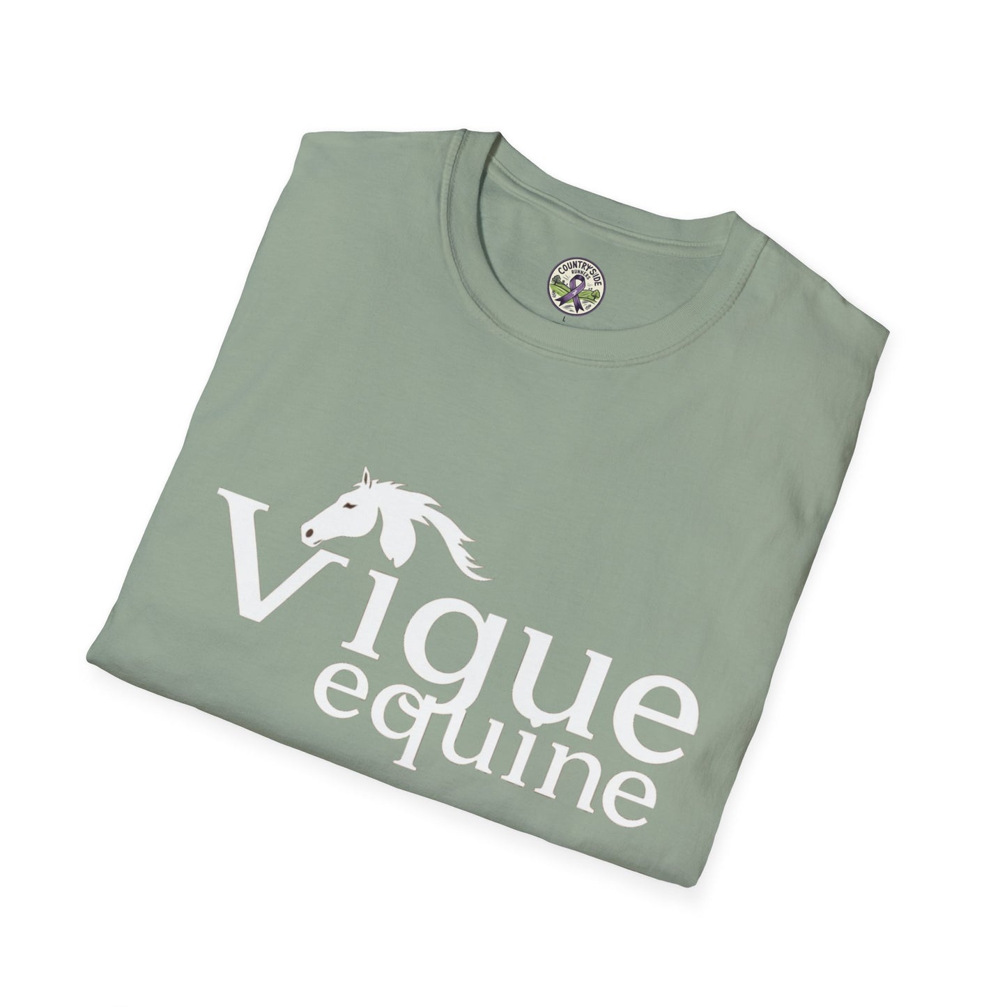 Alley Cat Vigue Equine LLC Merch for Countryside Runners- soft style t-shirt