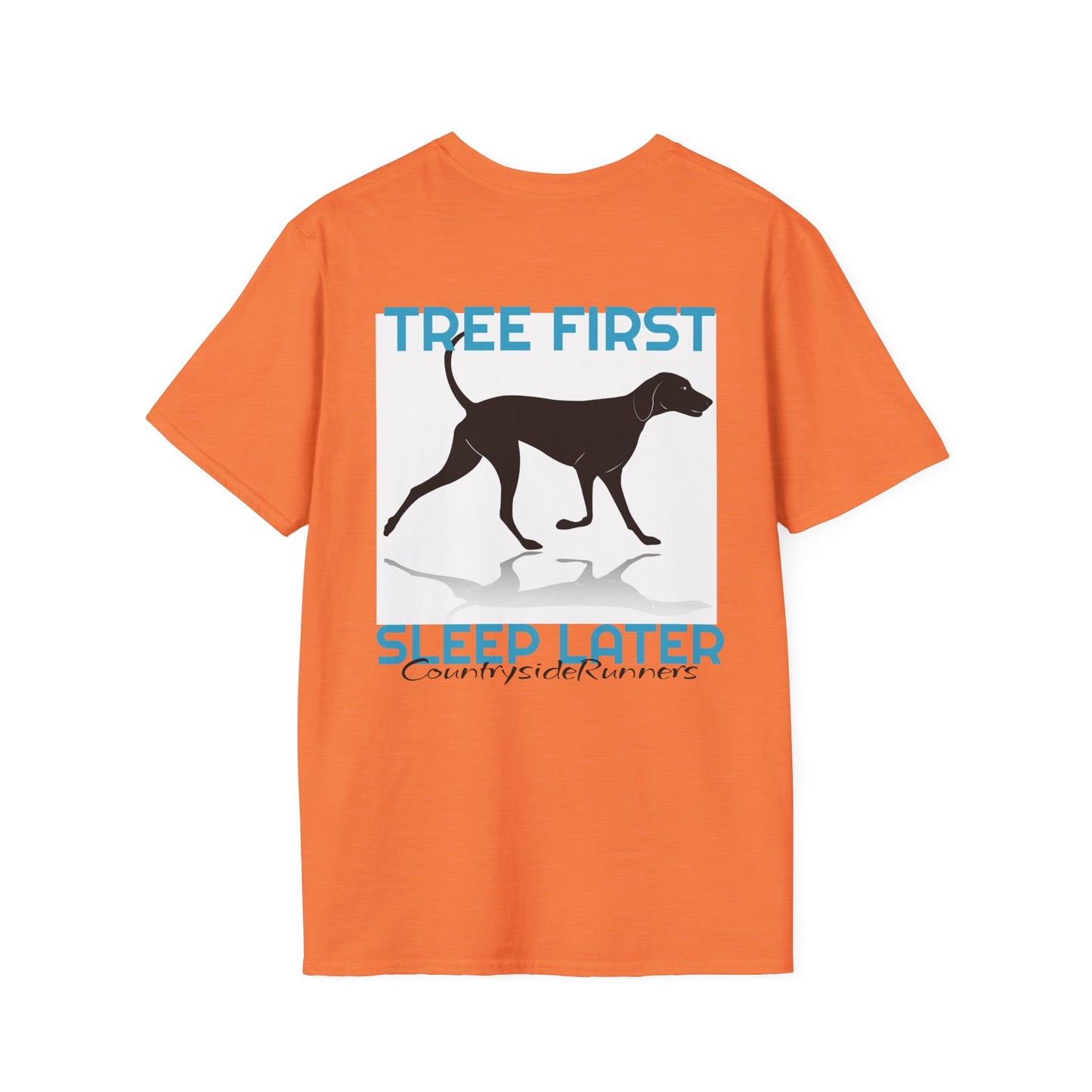 Tree First Sleep Later Countryside Runners brand T-shirt