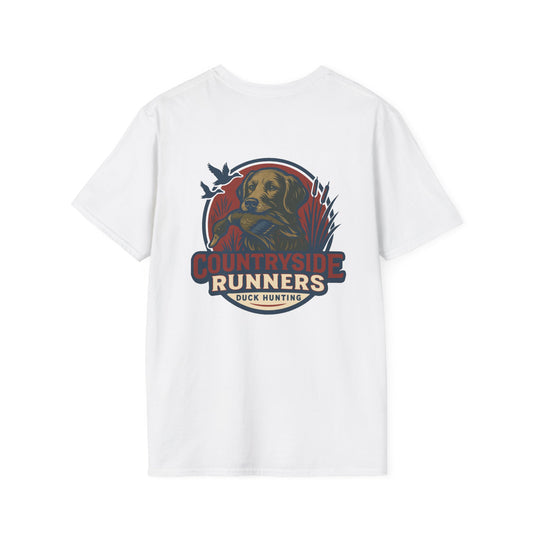 Duck Hunting Runners T-Shirt, Perfect Gift for Hunters, Outdoor Enthusiasts, Casual Wear, Wildlife Lovers, Adventure Apparel
